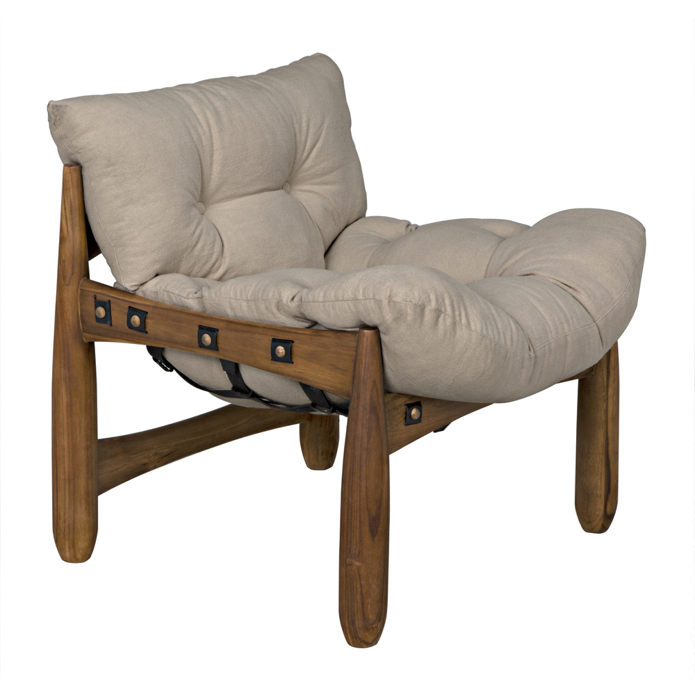 Dante Clear Coat Satin Chair