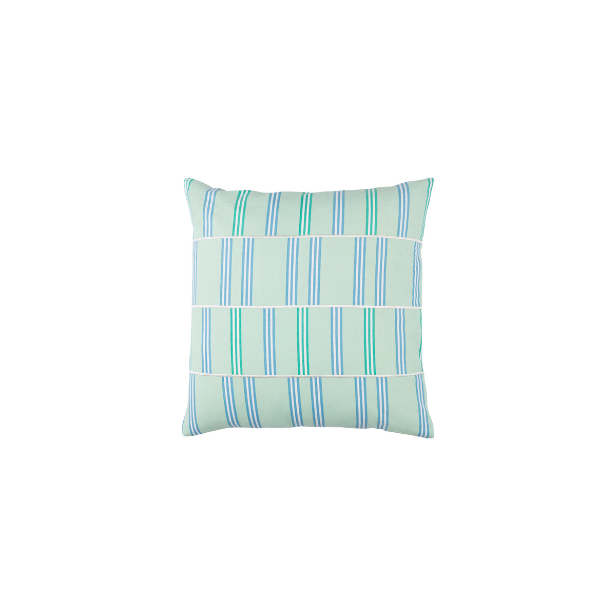 Lina 20 X 20 inch Mint and White Throw Pillow