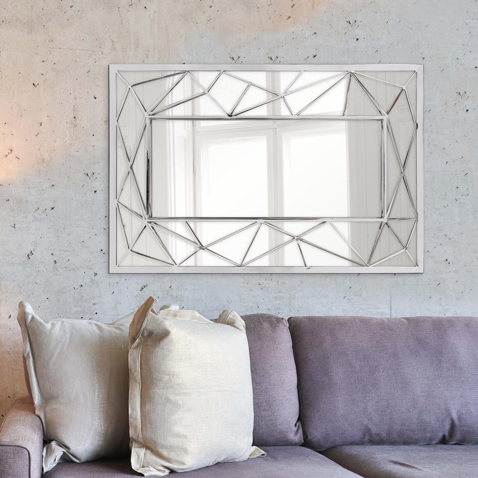 Mirax 35 X 23 inch Silver Wall Mirror