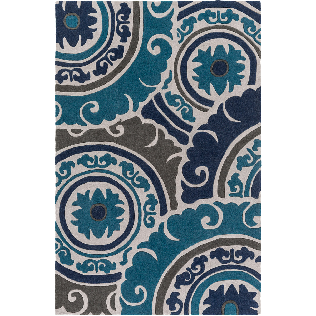 Cosmopolitan 156 X 108 inch Blue and Blue Area Rug, Polyester