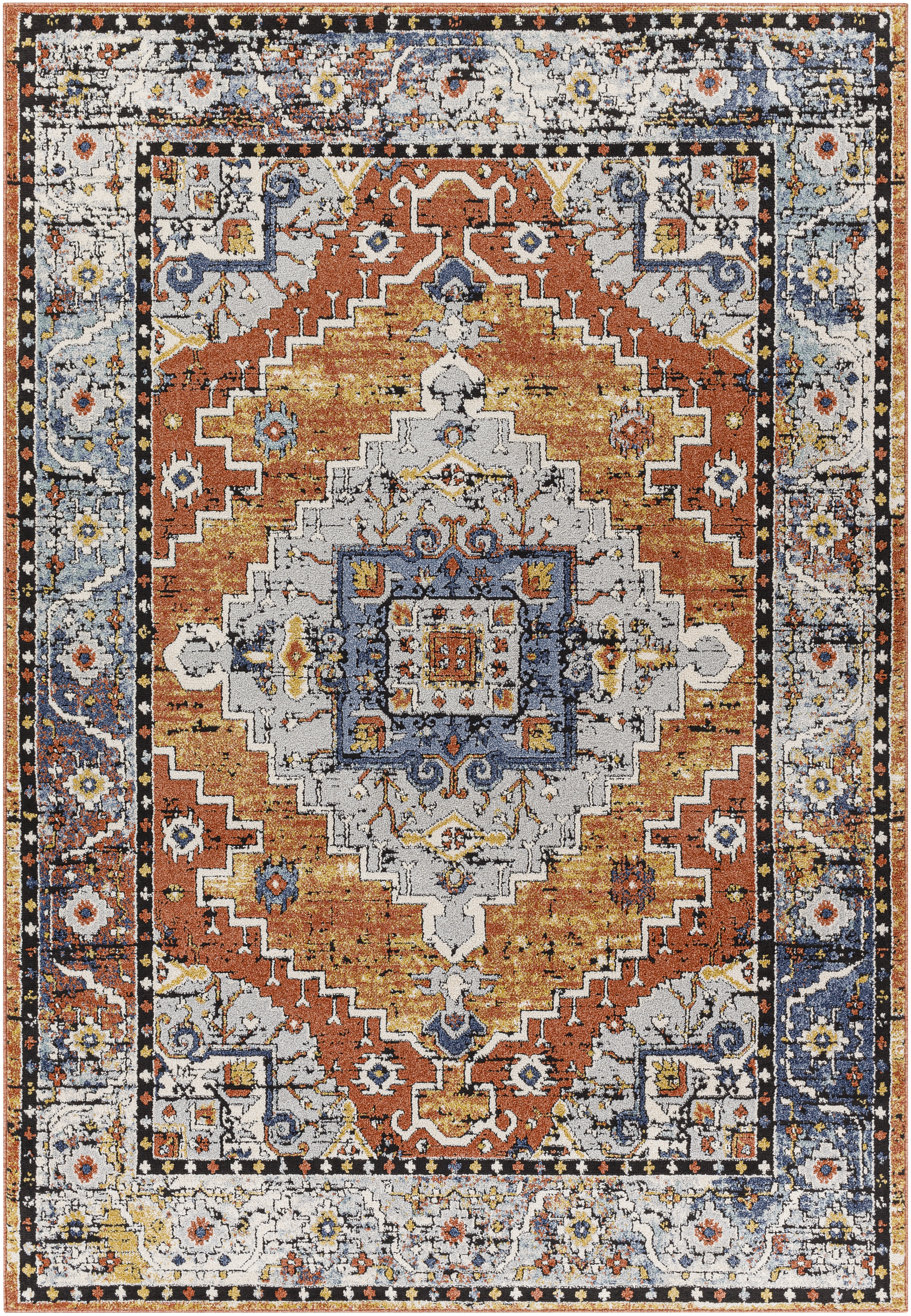 Ella 84 X 63 inch Brick Rug, Rectangle
