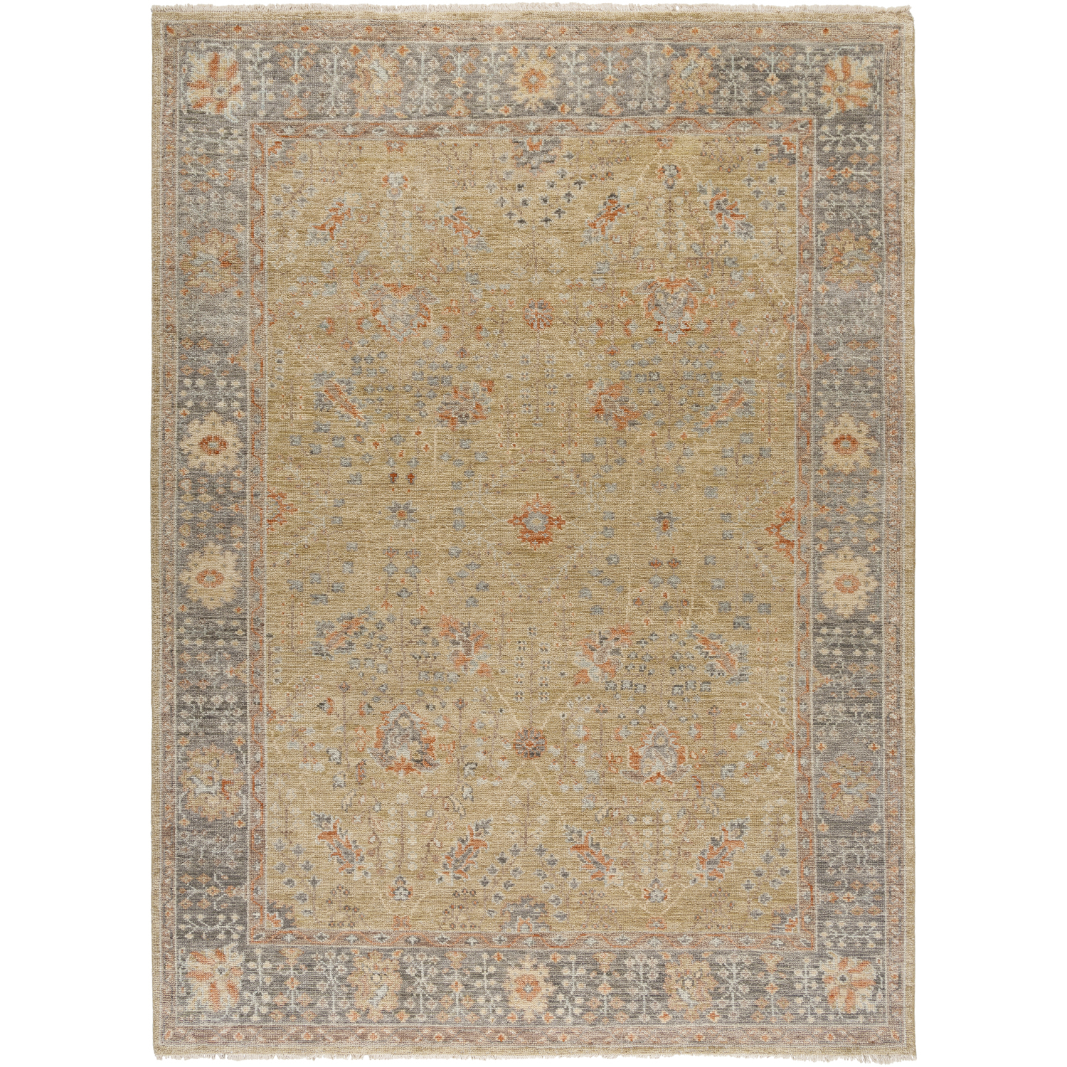 Monterey 36 X 24 inch Prairie Dust / Khaki Handmade Rug in 2 x 3