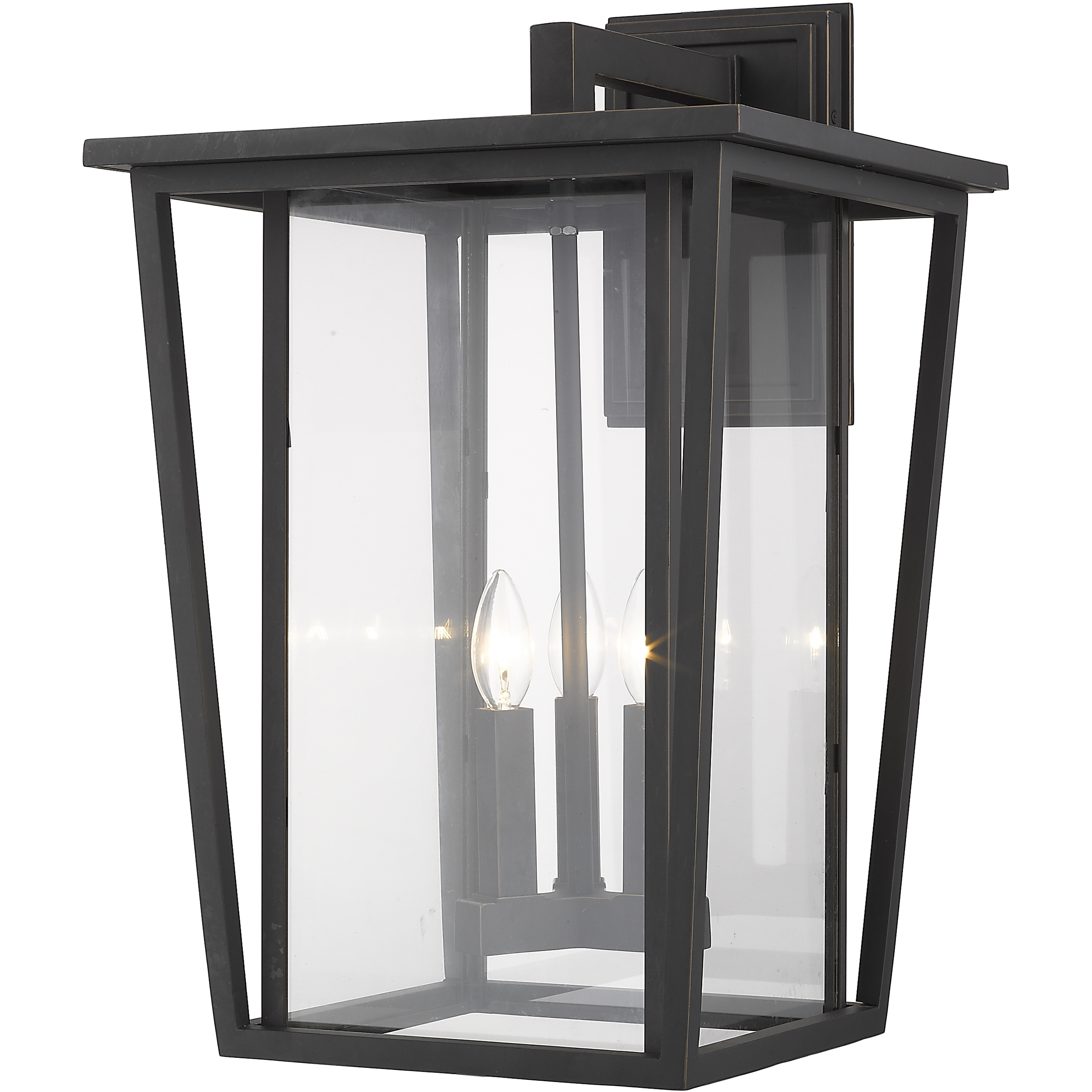 Seoul 3 Light 22.75 inch Oil Rubbed Bronze Outdoor Wall Light