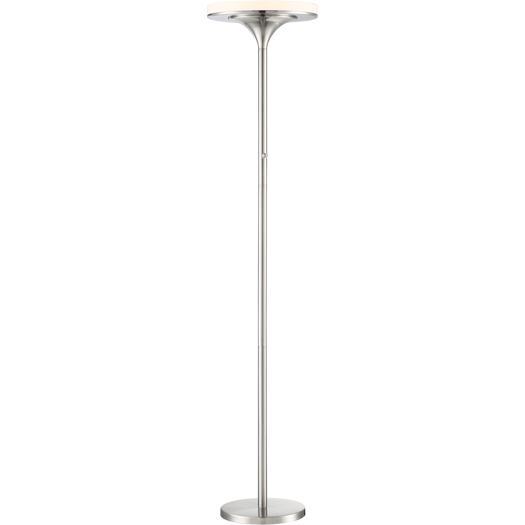 U.H.O. 70 inch 46.00 watt Brushed Nickel Torchiere Portable Light
