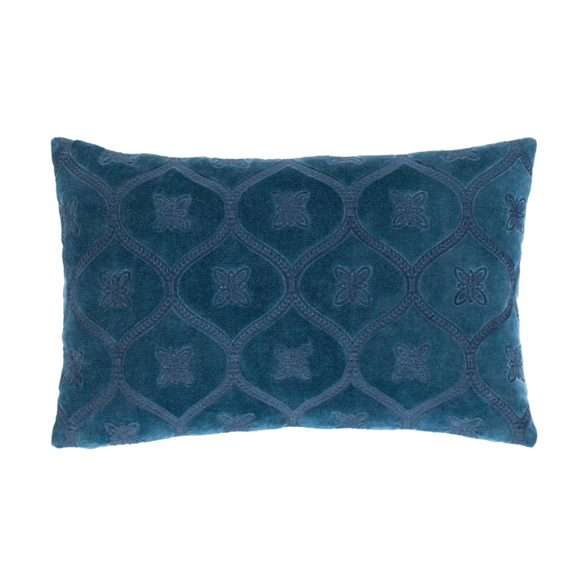 Toulouse 20 X 13 inch Dark Blue/Denim Pillow Kit, Lumbar