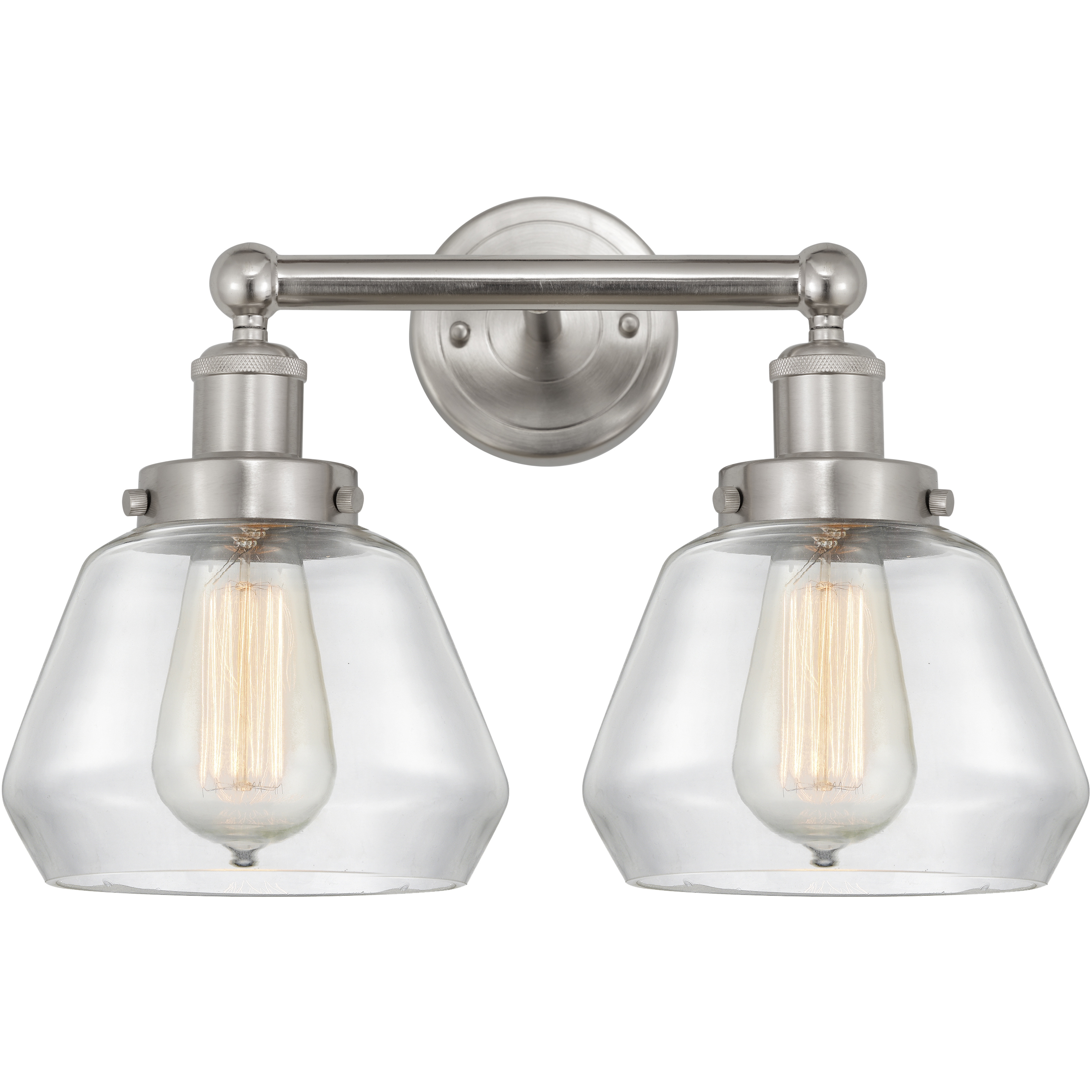Fulton 2 Light 16 inch Brushed Satin Nickel Bath Vanity Light Wall Light