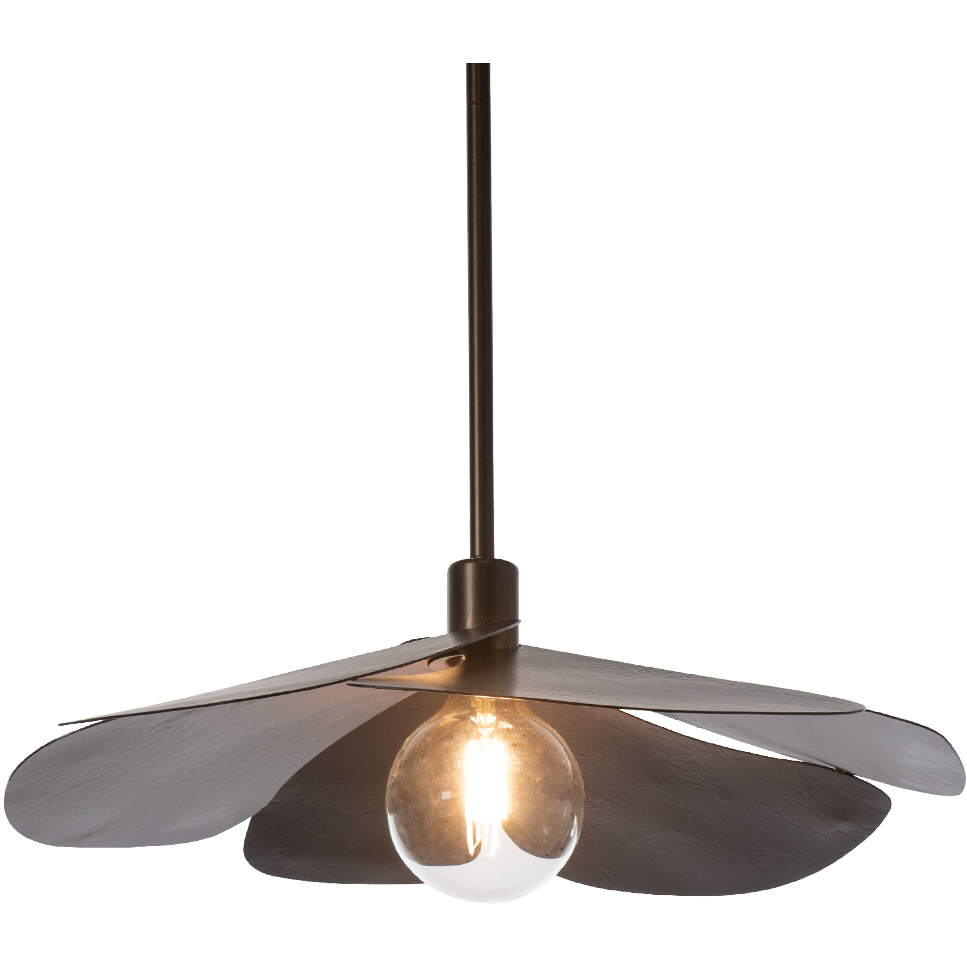 Hana 1 Light 23.3 inch Modern Brass Pendant Ceiling Light, Small