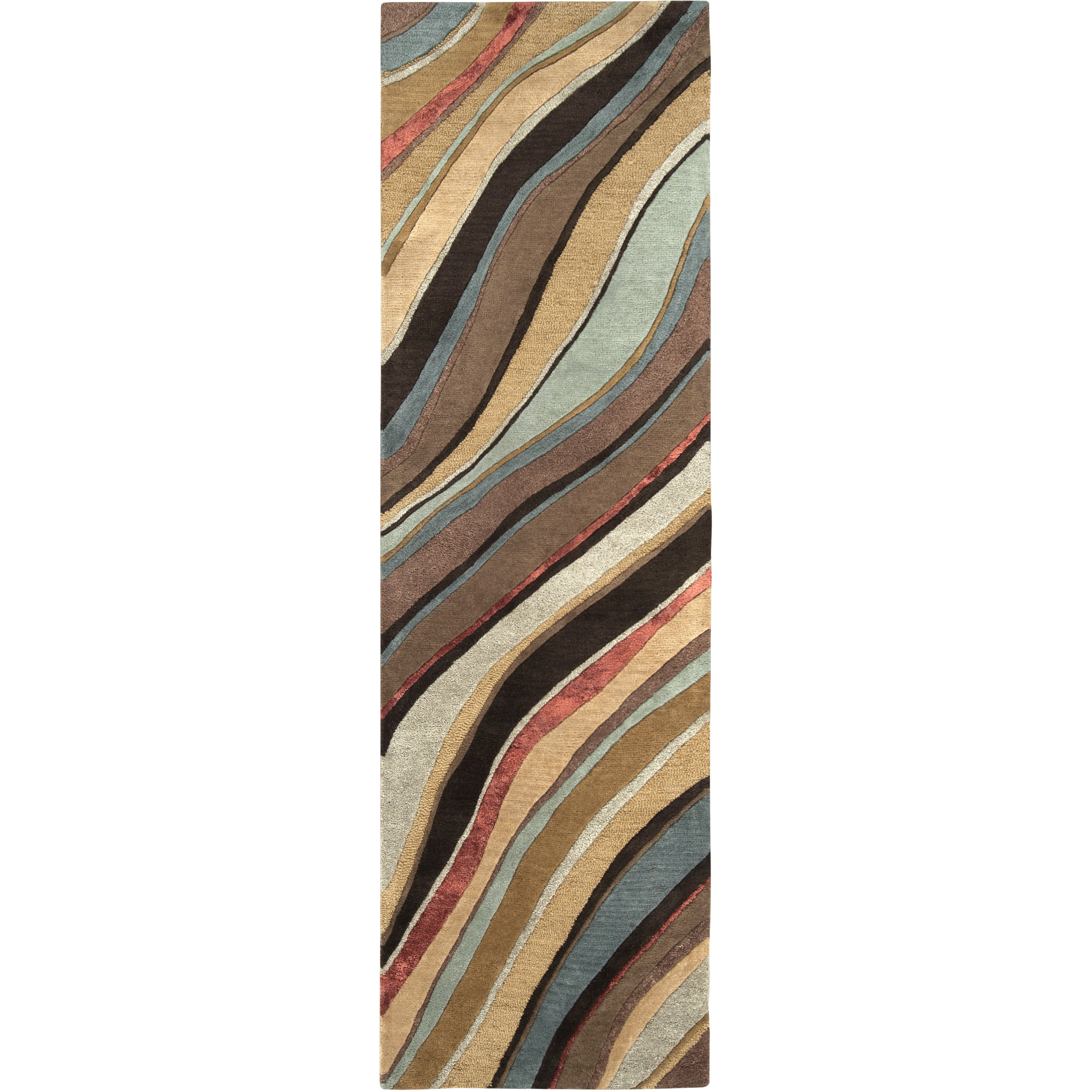 Radnor 96 X 30 inch Medium Brown Rug, Runner