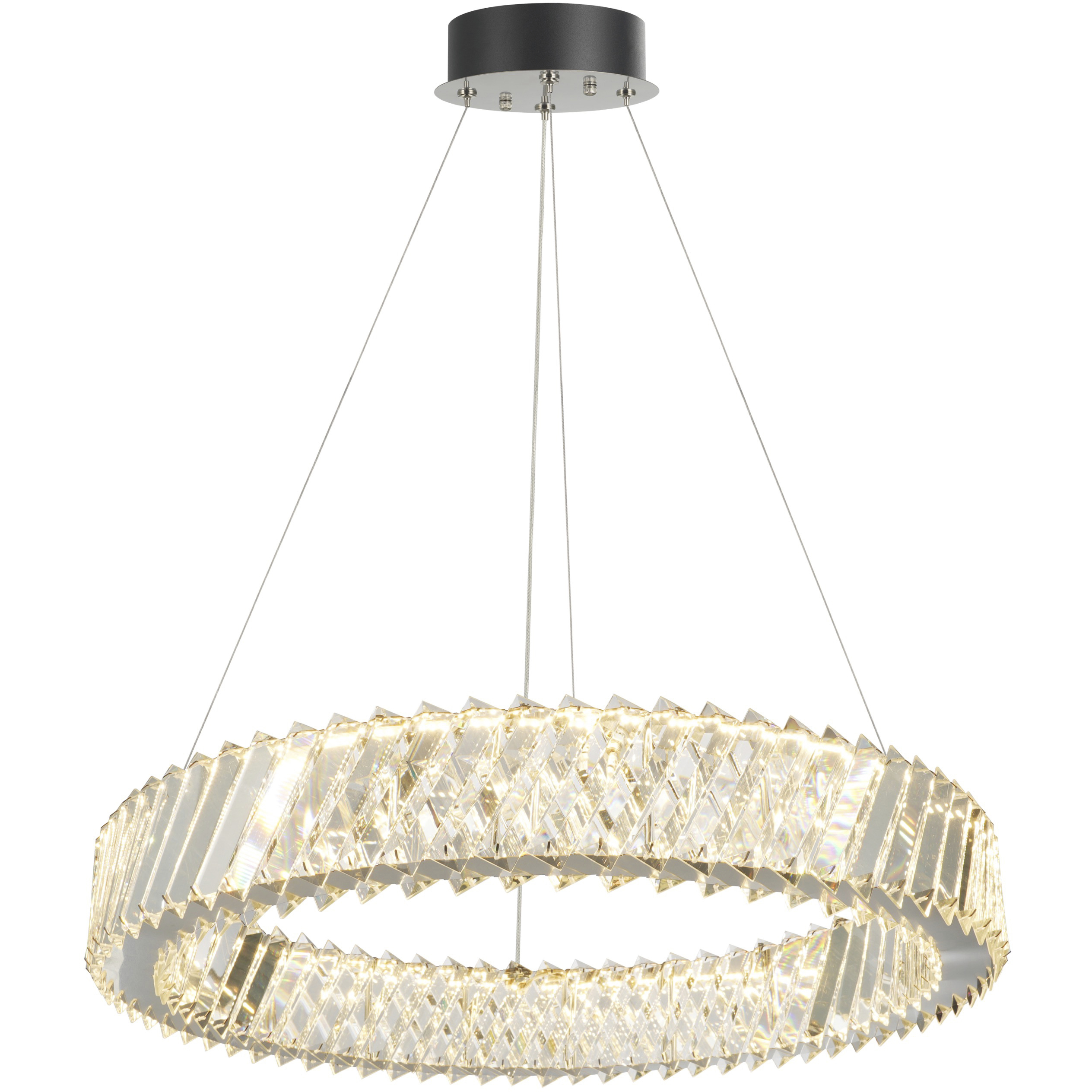 Alya LED 23.62 inch Polished Nickel Chandelier Ceiling Light