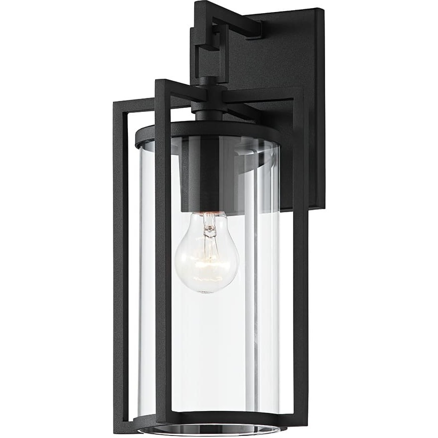 Percy 1 Light 14.75 inch Textured Black Outdoor Wall Sconce