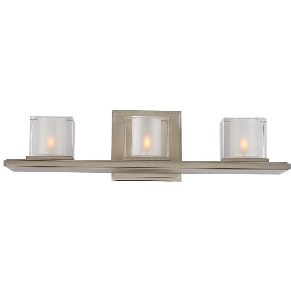 Naples LED 19.5 inch Satin Nickel Bath Vanity Light Wall Light