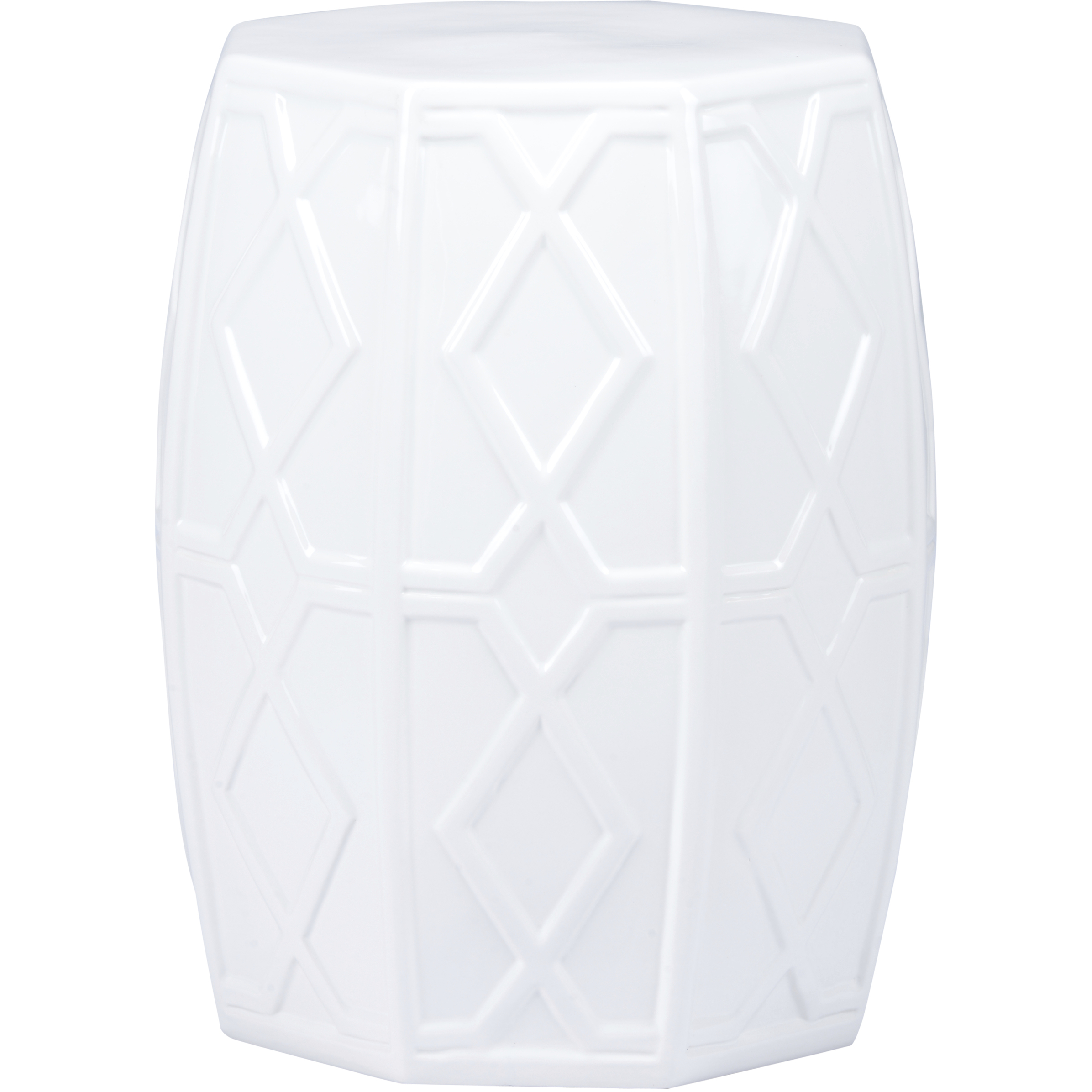 Andreu 20 inch White/Cream Garden Stool
