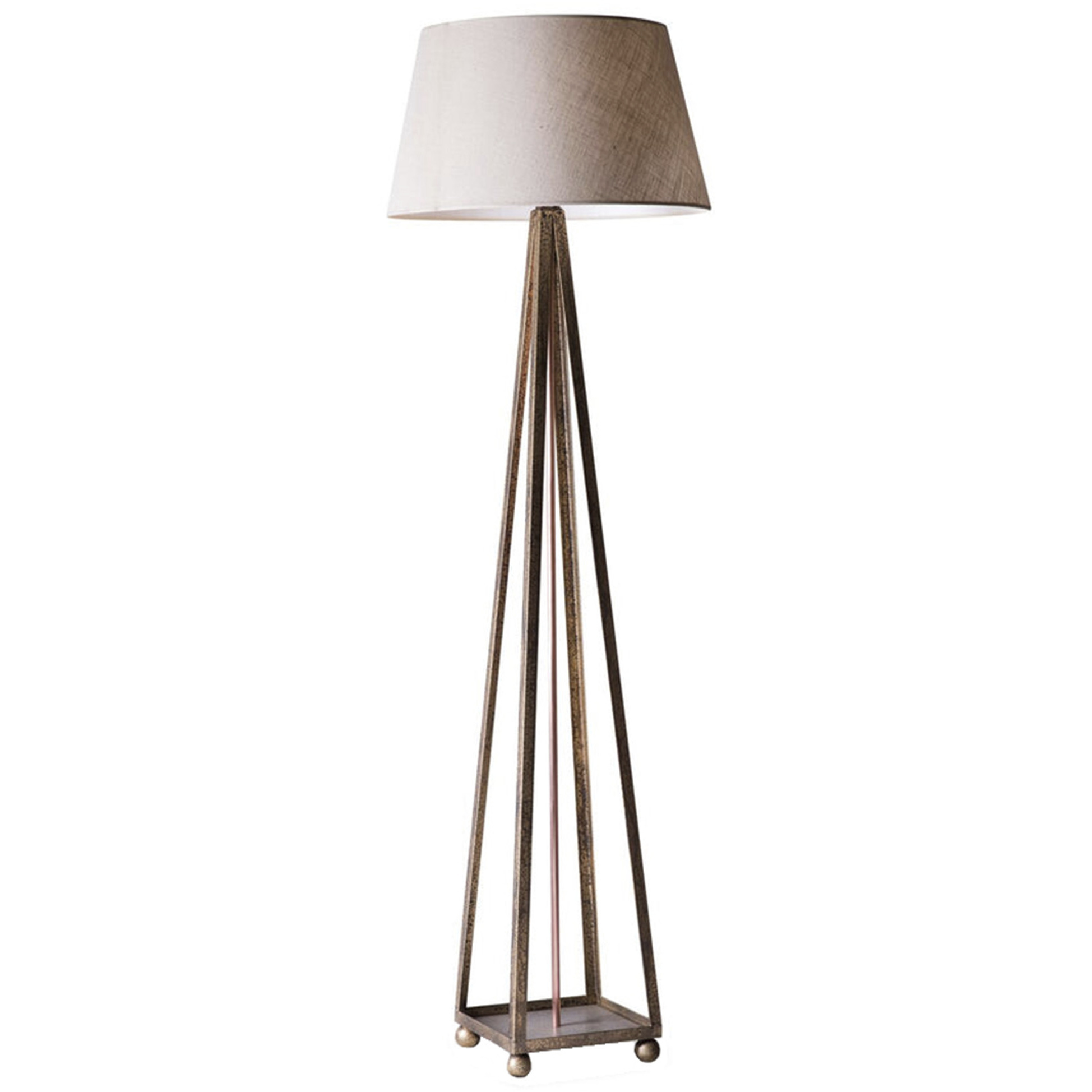 Lowcountry 150 watt Old Gold Floor Lamp Portable Light