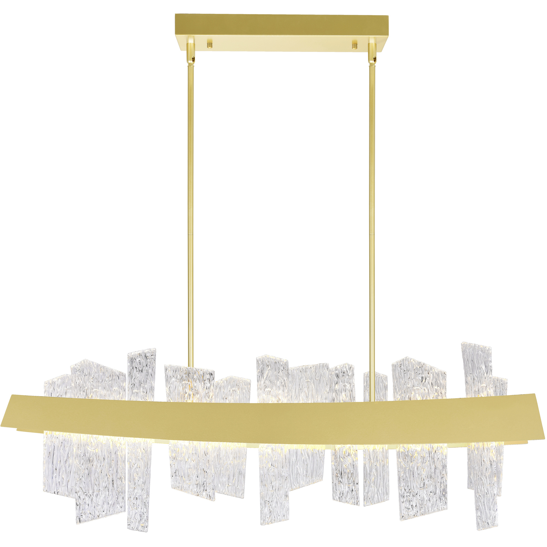 Guadiana LED 39 inch Satin Gold Island/Pool Table Light Ceiling Light
