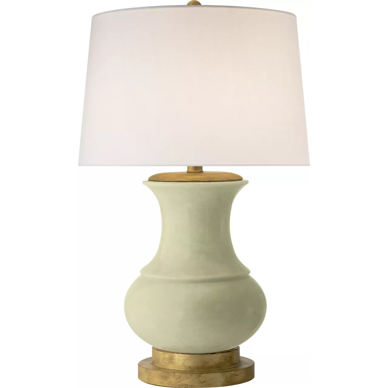 Chapman & Myers Deauville 30.25 inch 150 watt Celadon Crackle Table Lamp Portable Light in Linen