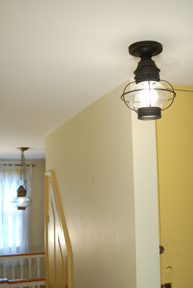 Onion 1 Light 9 inch Verdi Gris Flush Mount Ceiling Light in Clear Glass