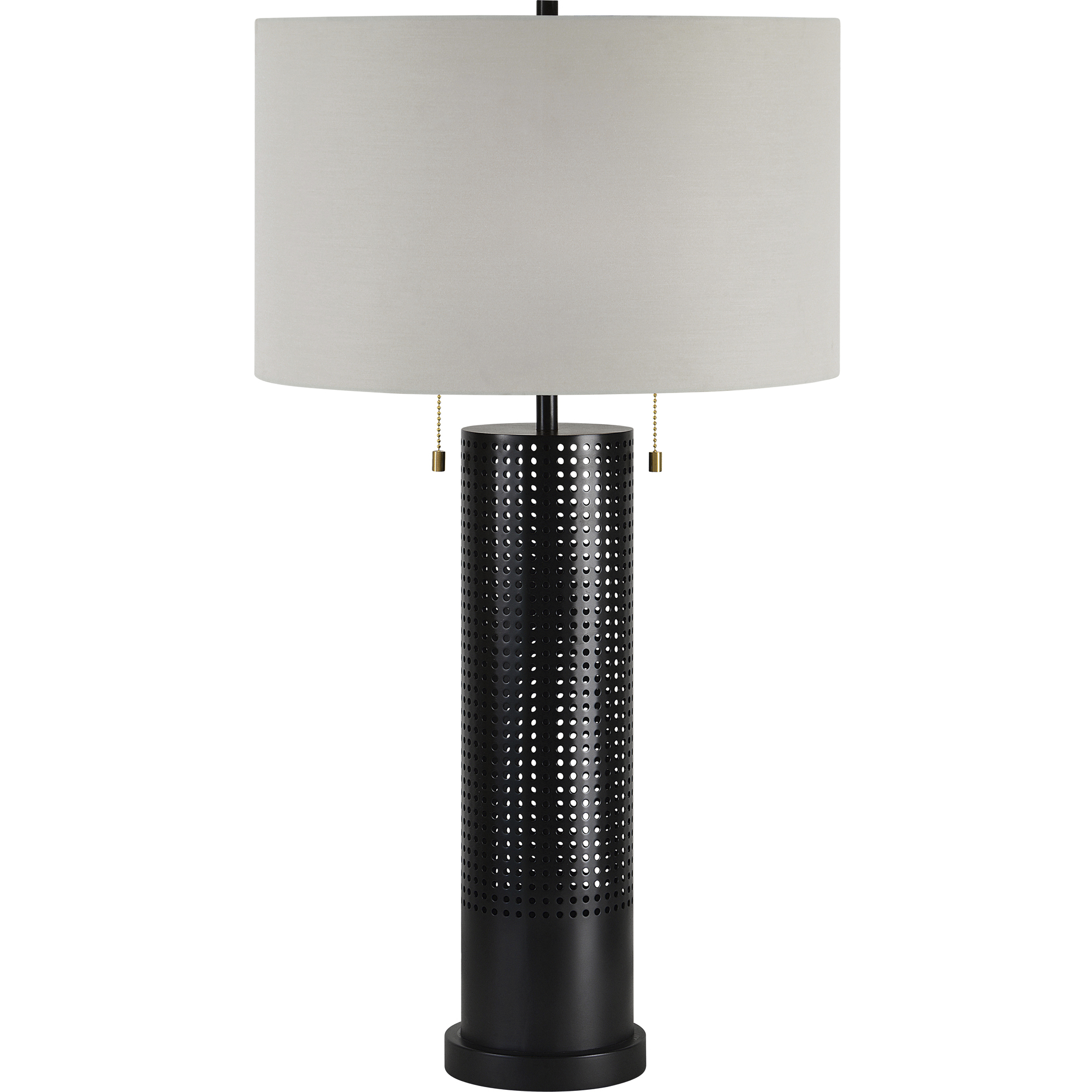 Hopper 30 inch 100 watt Black Table Lamp Portable Light