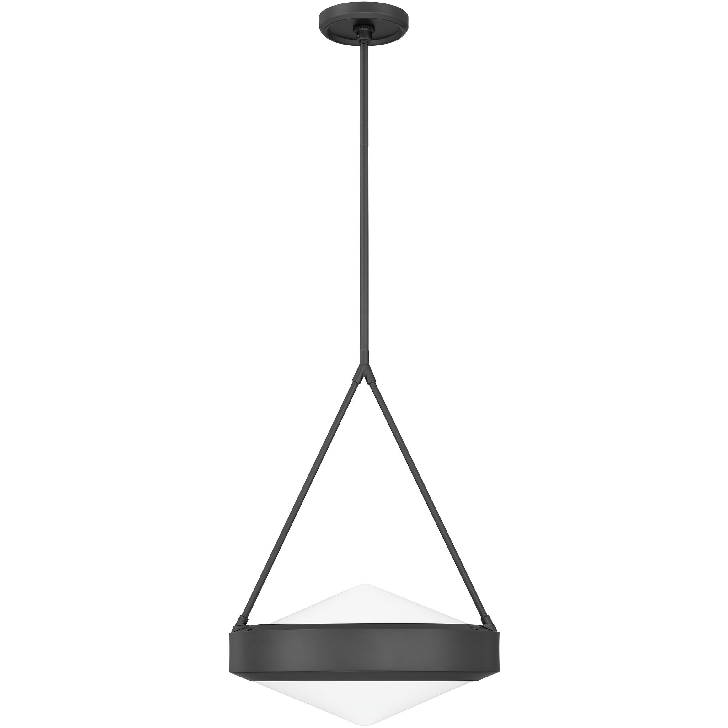 Agate 3 Light 15 inch Matte Black Pendant Ceiling Light