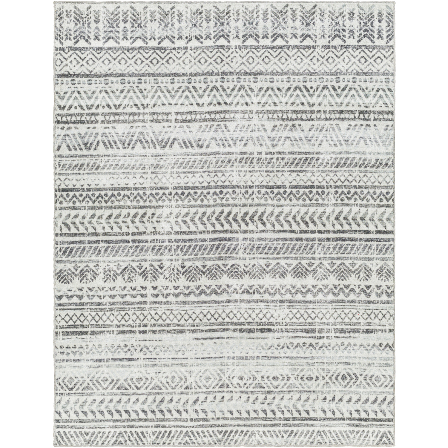 Hera 48 X 31 inch Light Grey Rug, Rectangle