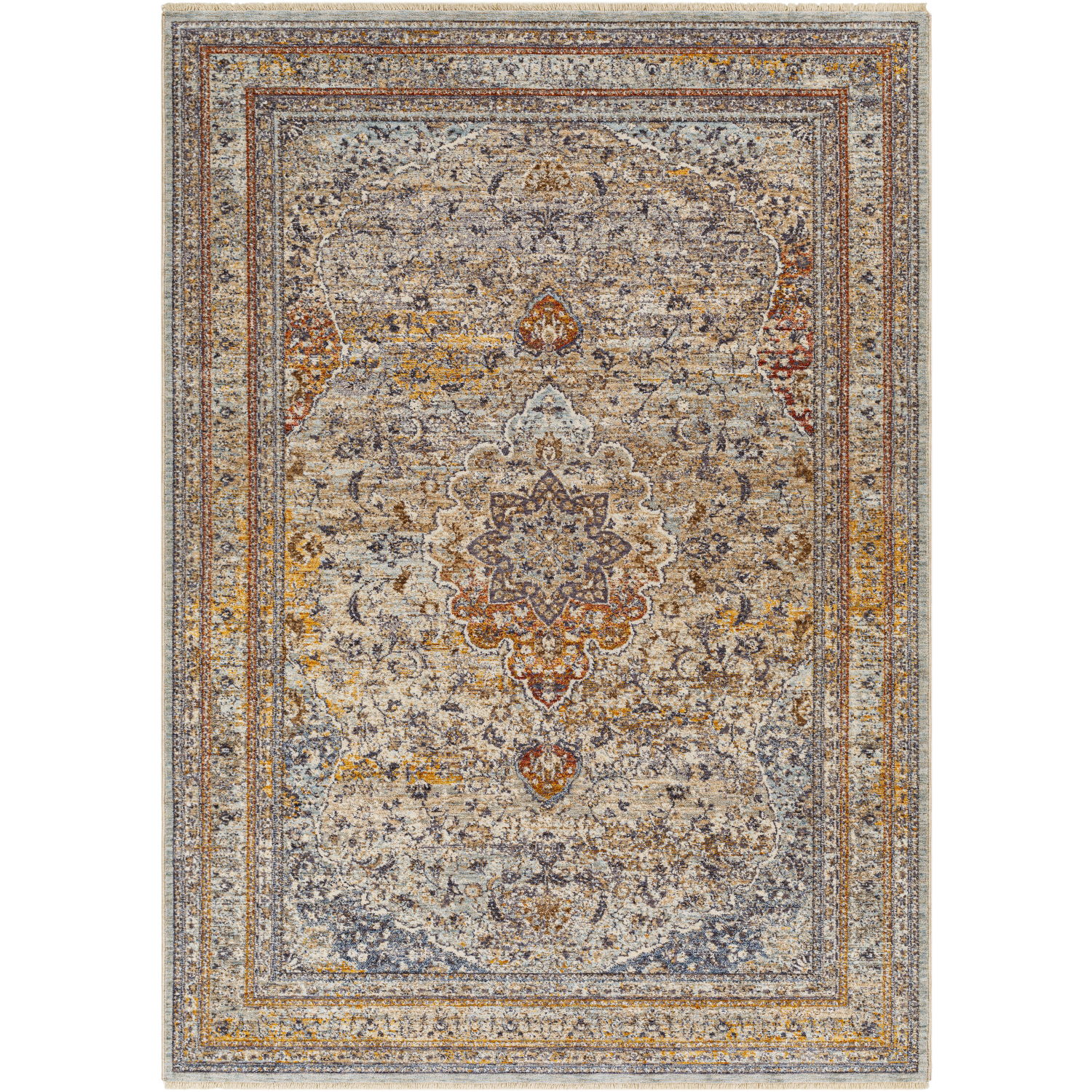 Misterio 67 X 47 inch Grey Rug, Rectangle