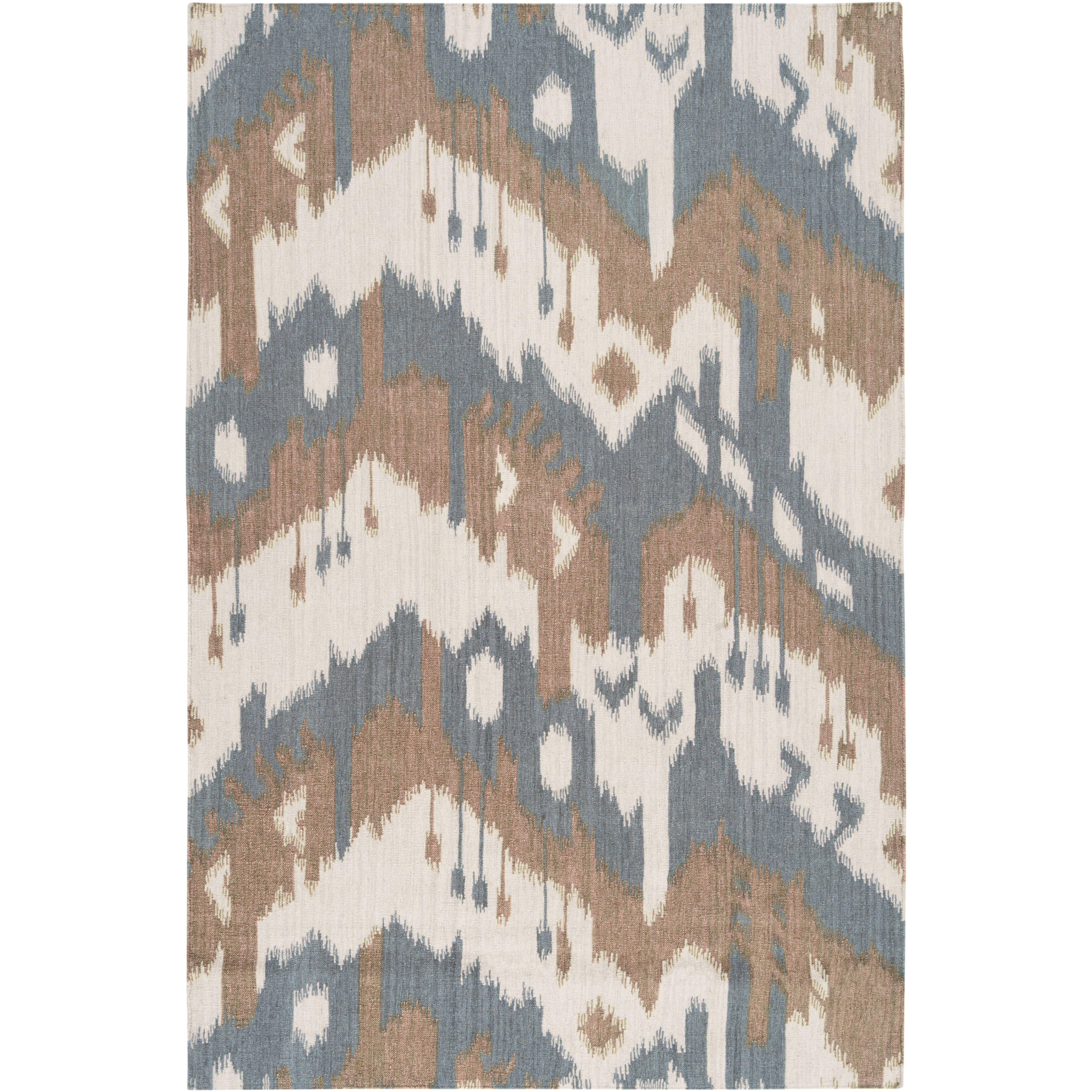 Jewel Tone 36 X 24 inch Khaki, Camel, Medium Gray Rug