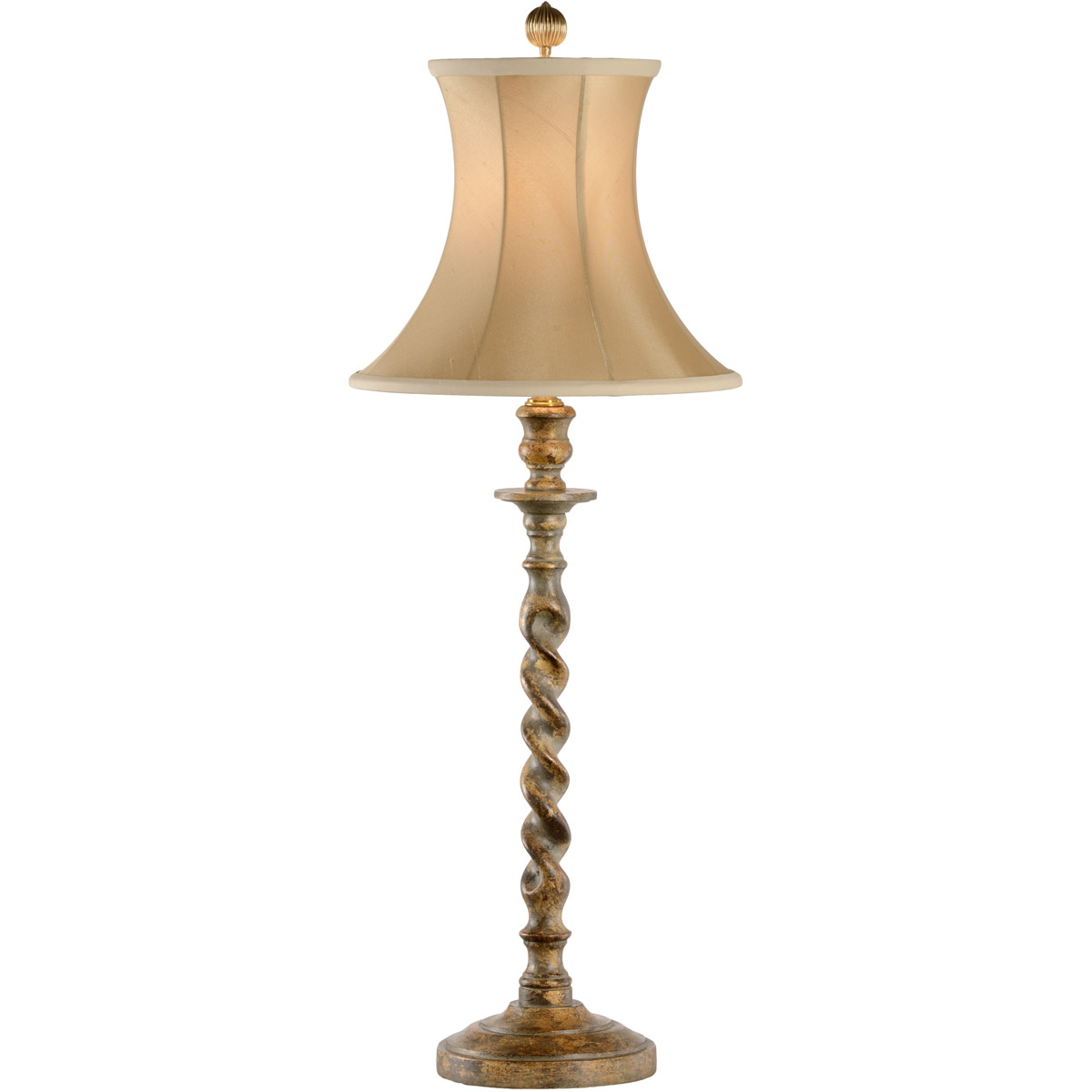 Chelsea House 31 inch 150.00 watt Hand Rubbed Antique Green Buffet Lamp Portable Light