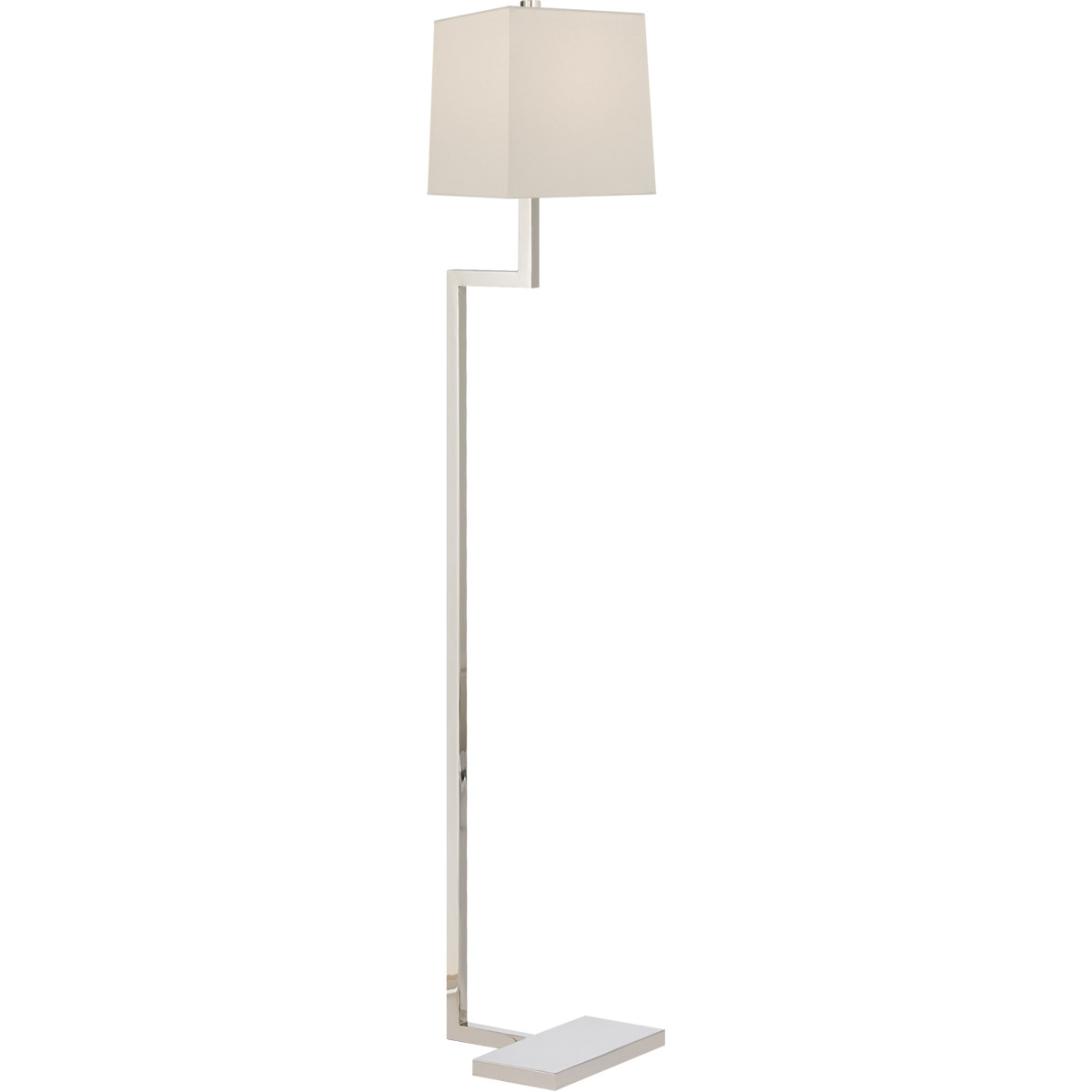AERIN Alander 49 inch 75 watt Polished Nickel Floor Lamp Portable Light