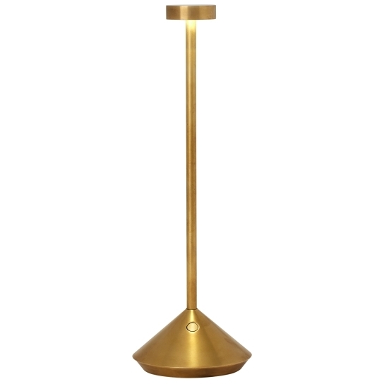 Sean Lavin Moneta 13 inch 2.2 watt Natural Brass Outdoor Rechargeable Table Lamp