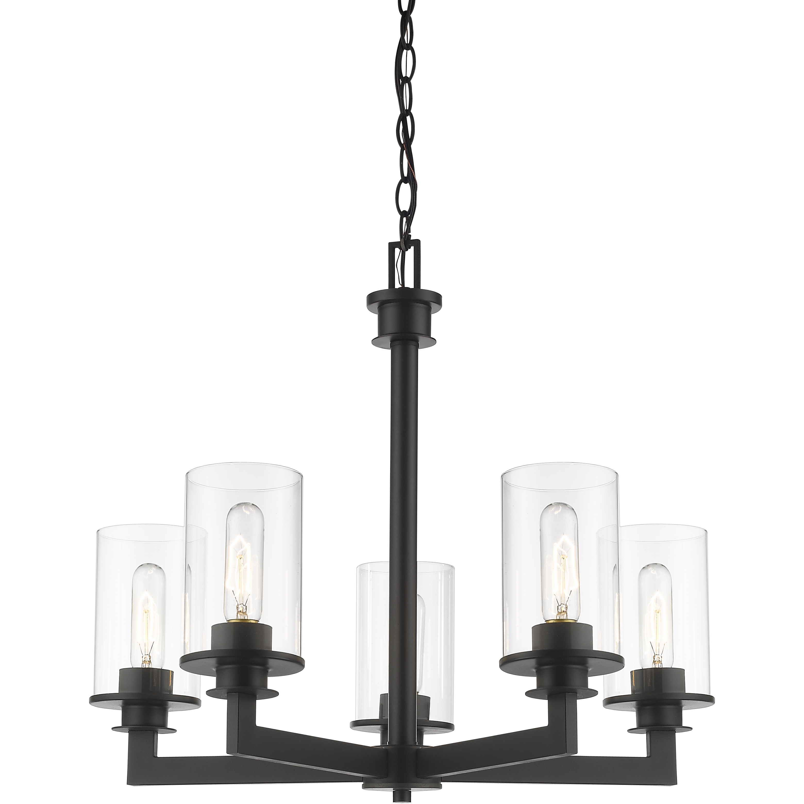 Savannah 5 Light 24 inch Bronze Chandelier Ceiling Light
