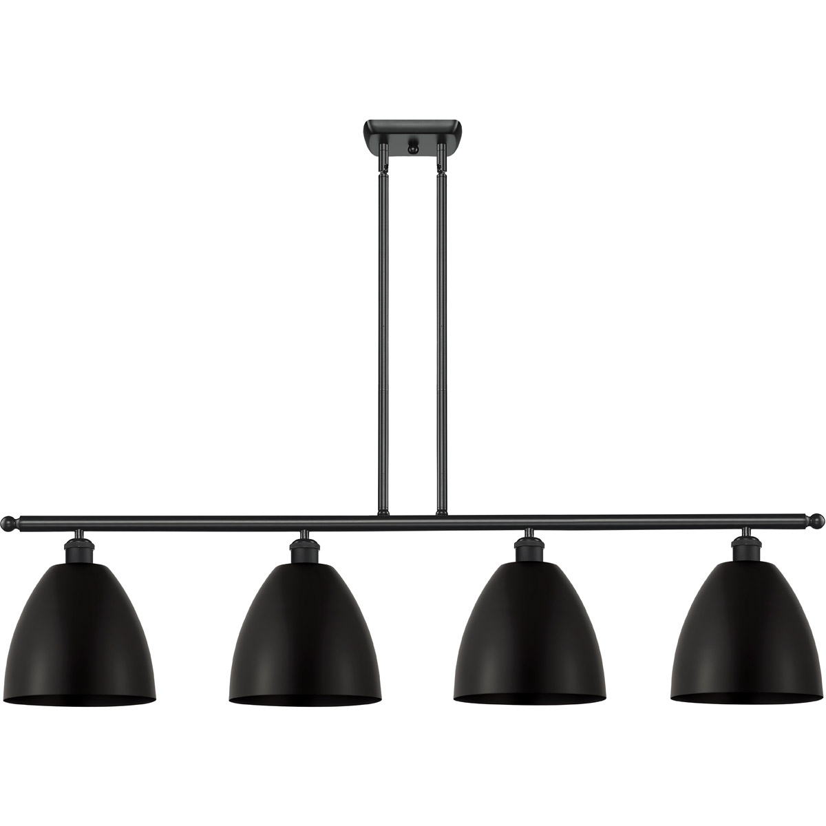 Ballston Dome LED 48 inch Matte Black Island Light Ceiling Light