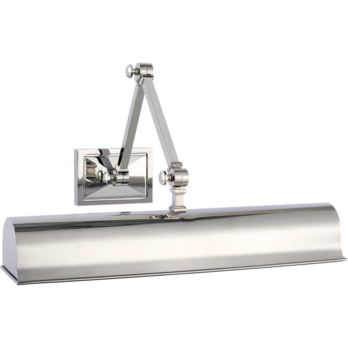 Alexa Hampton Jane 11 inch 4 watt Polished Nickel Double Library Light Wall Light