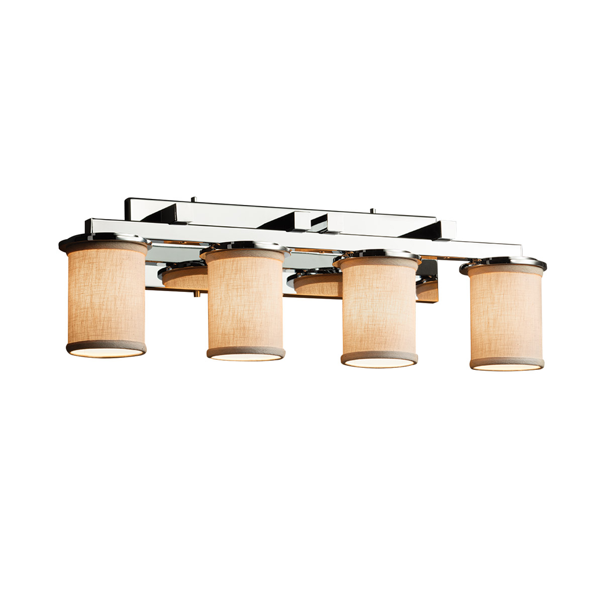 Textile LED 29 inch Polished Chrome Bath Bar Wall Light