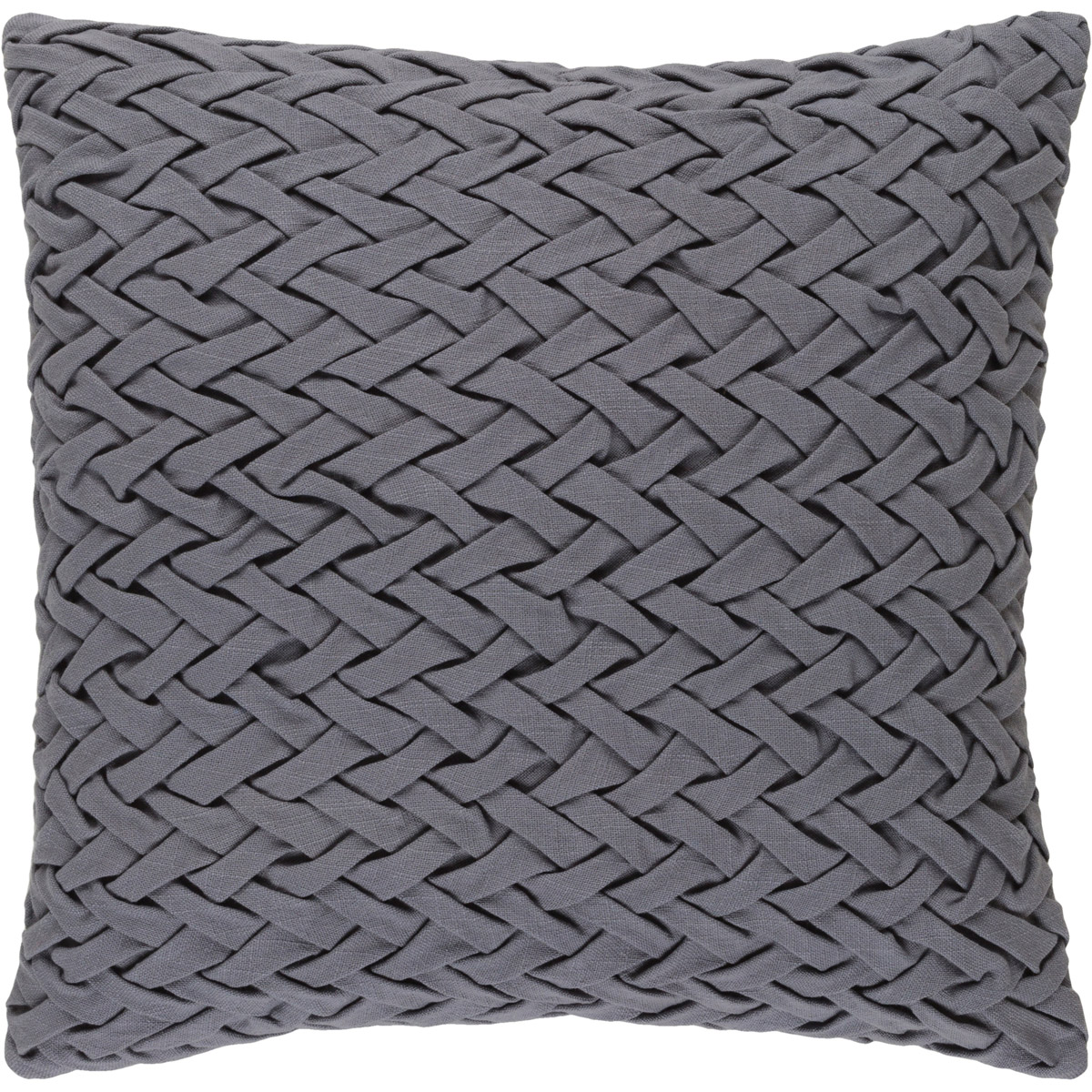 Facade 18 X 18 inch Medium Gray Pillow Cover