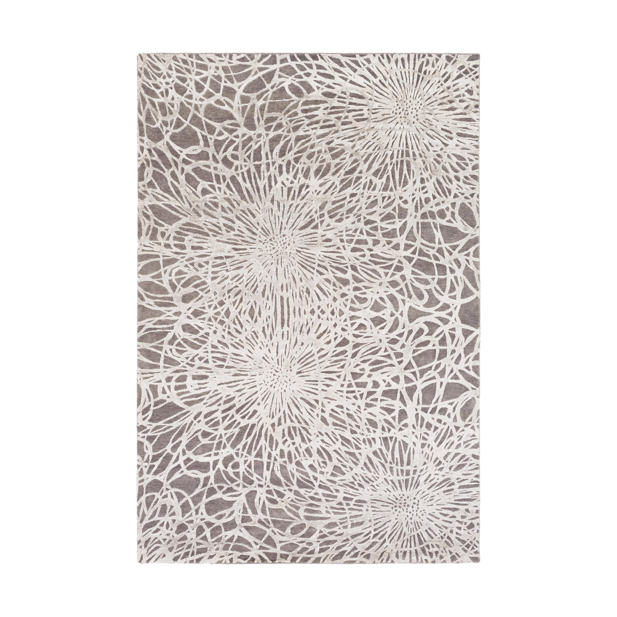 Tredyffrin 36 X 24 inch Charcoal/Ivory Rugs, Wool, Bamboo Silk, and Cotton