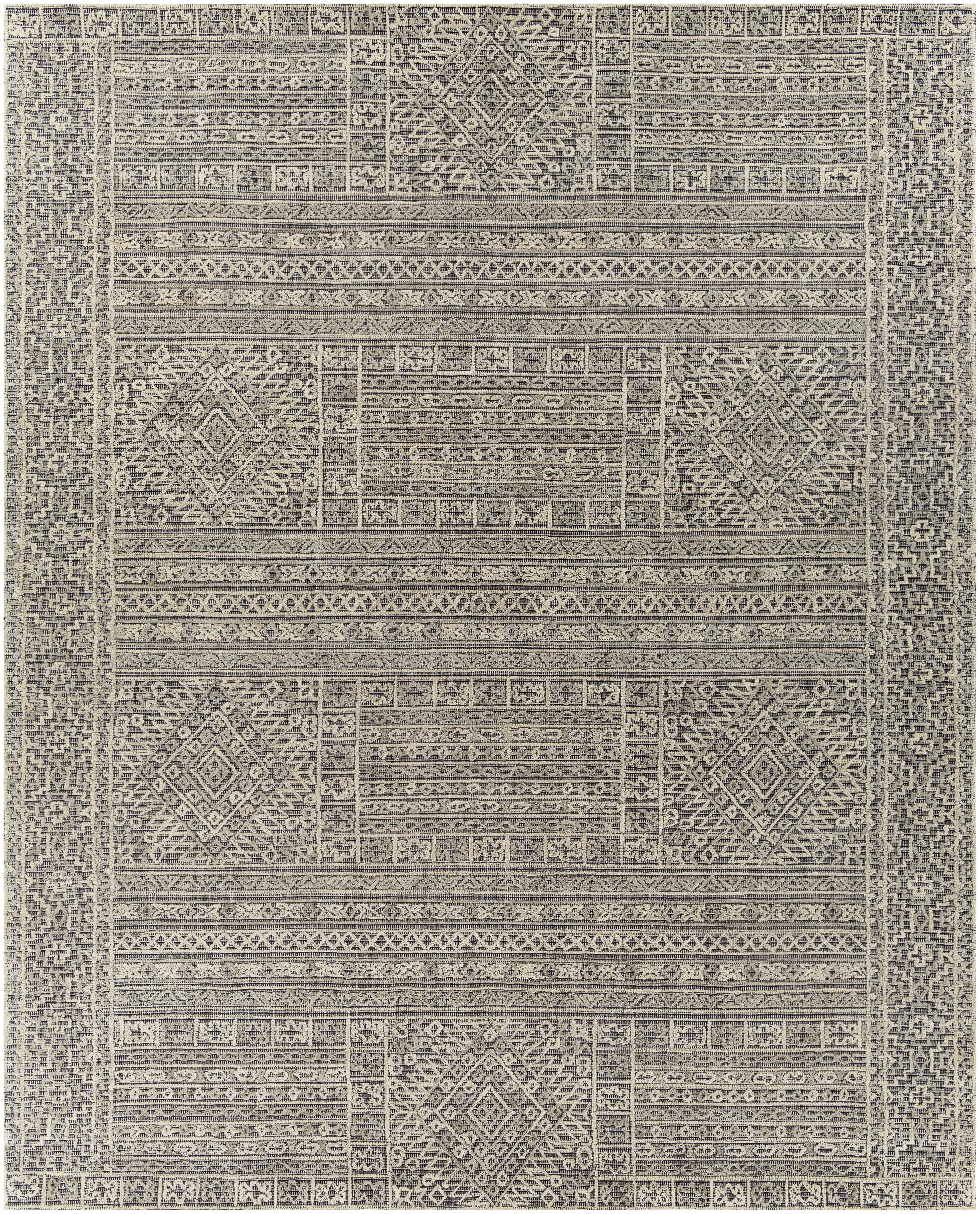 Oakland 120 X 96 inch Black Rug in 8 x 10, Rectangle