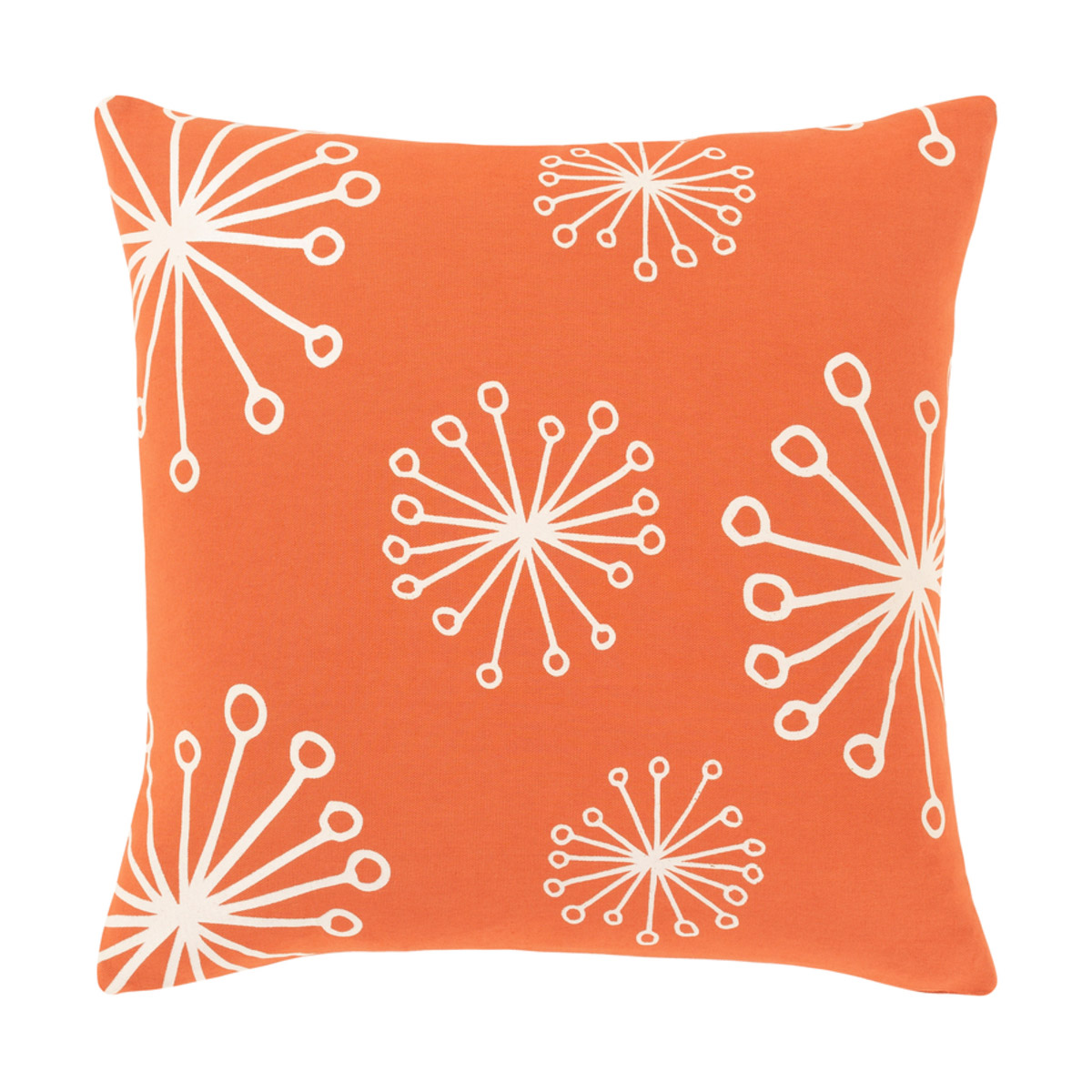 Lachen 18 X 18 inch Terracotta/Ivory Pillow Kit, Square