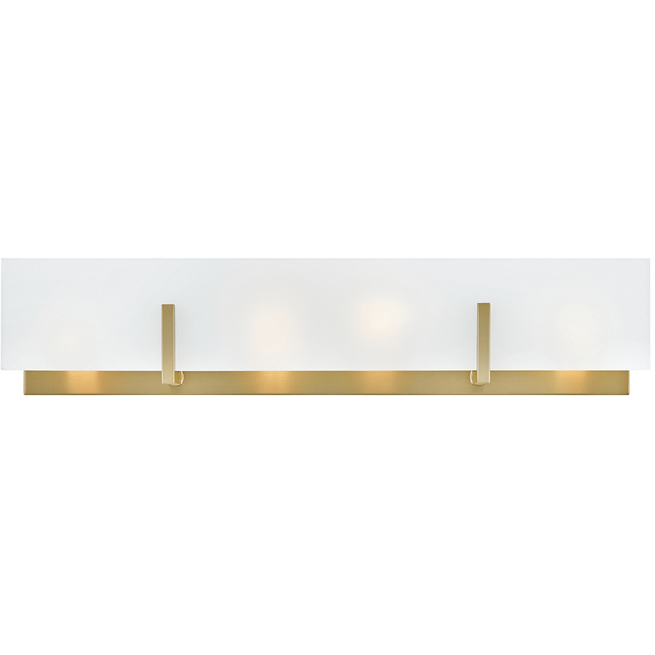 Roman 4 Light 25 inch Lacquered Brass Vanity Light Wall Light