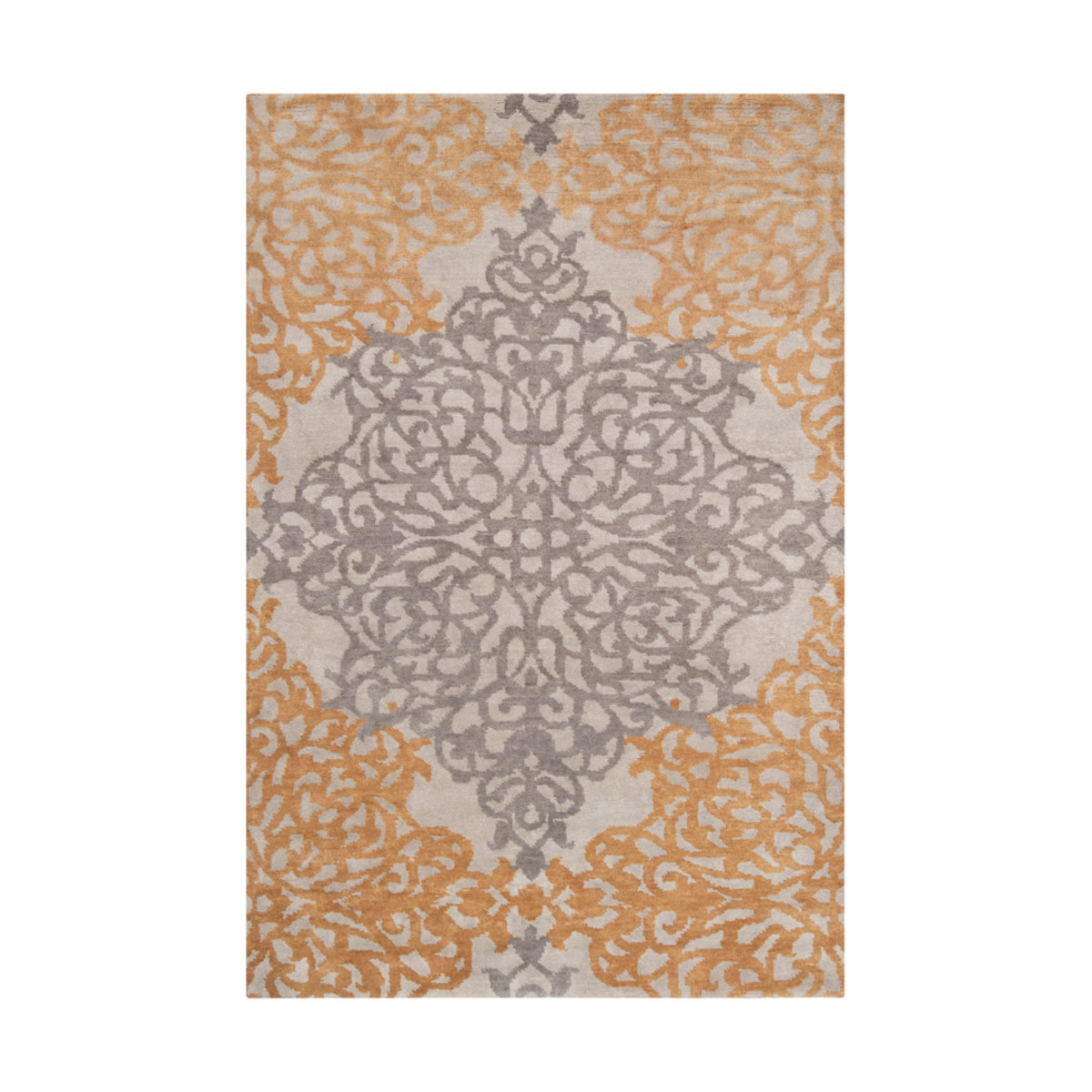 Caspian 36 X 24 inch Gray and Neutral Area Rug, Wool