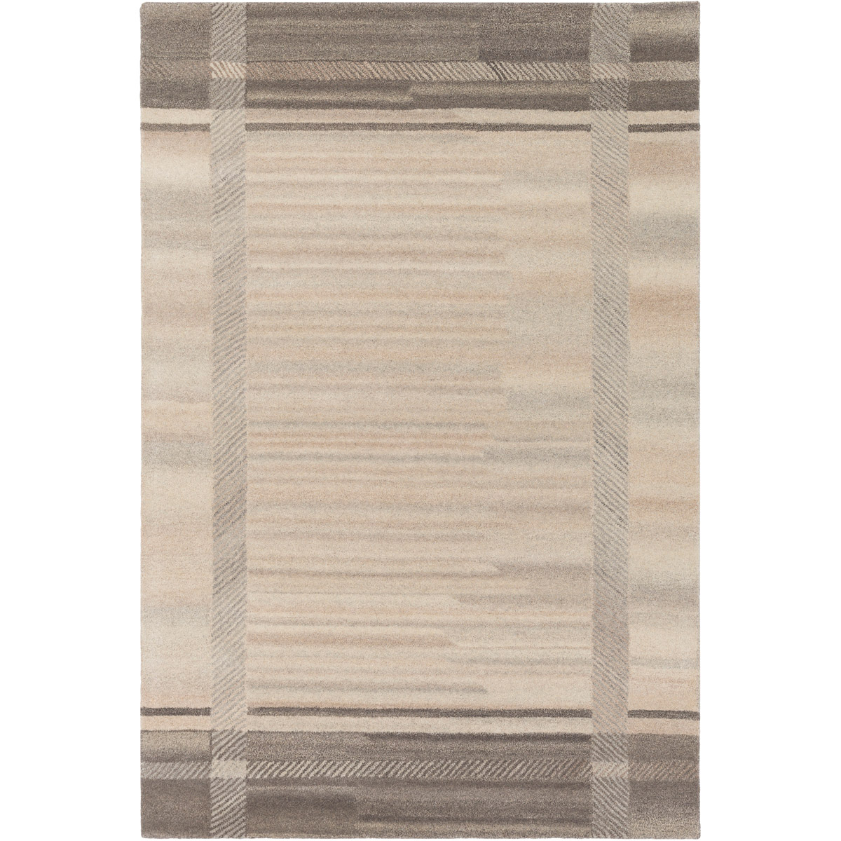 Mountain 90 X 60 inch Neutral and Neutral Area Rug, Wool