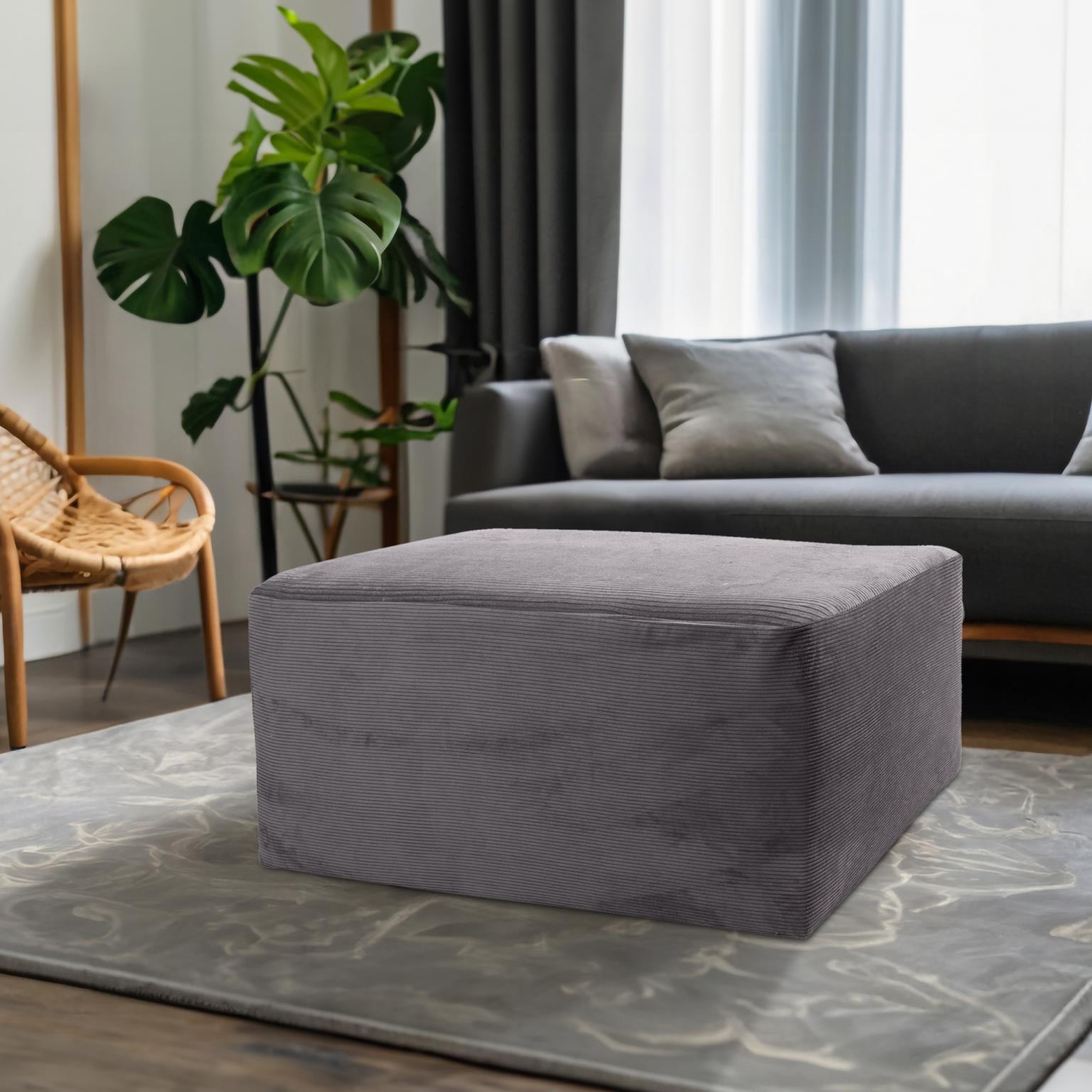 Pana Universal 18 inch Charcoal Ottoman