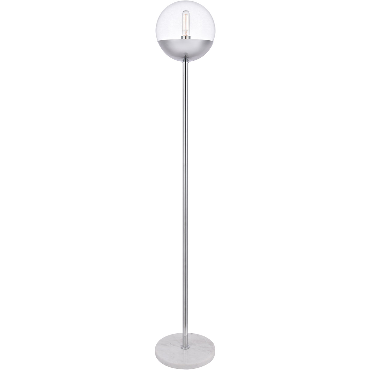 Oyster Bay 62 inch 40 watt Chrome Floor Lamp Portable Light