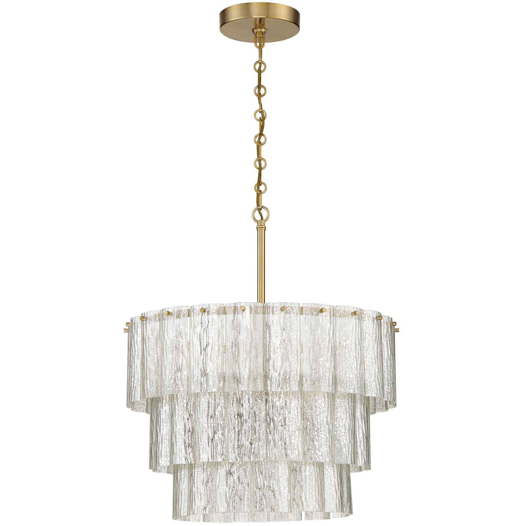 Museo 12 Light 29.5 inch Satin Brass Pendant Ceiling Light