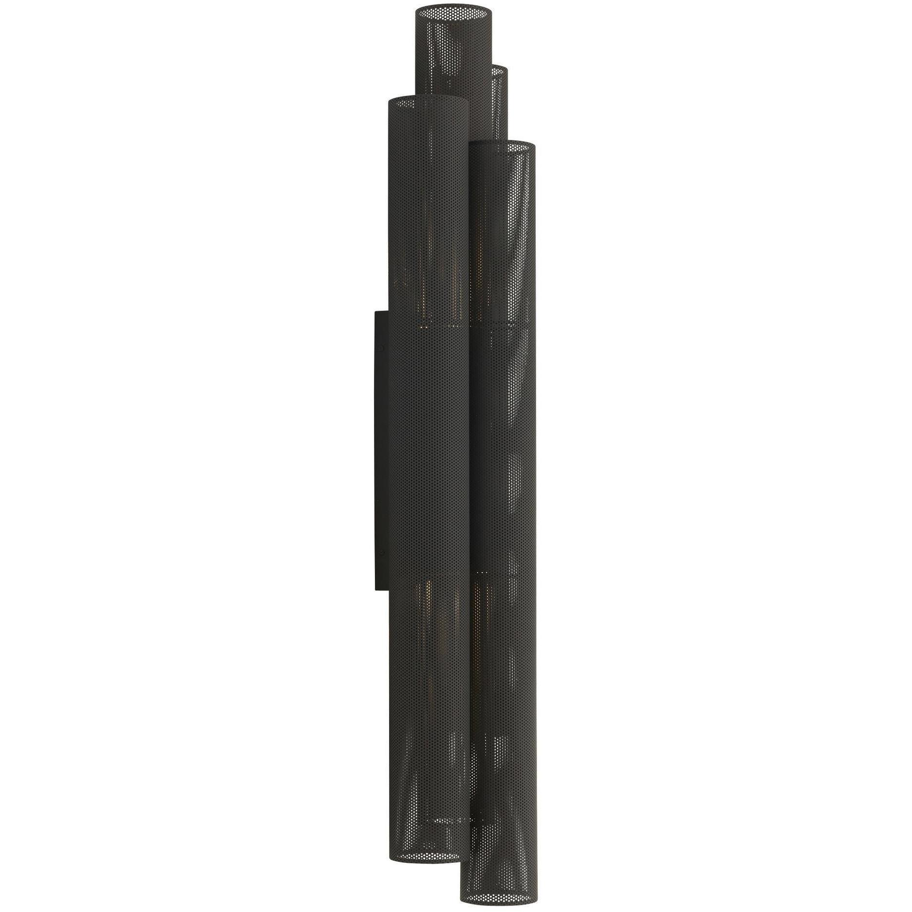Punch 2 Light 48.5 inch Marine Grade Matte Black Outdoor Sconce