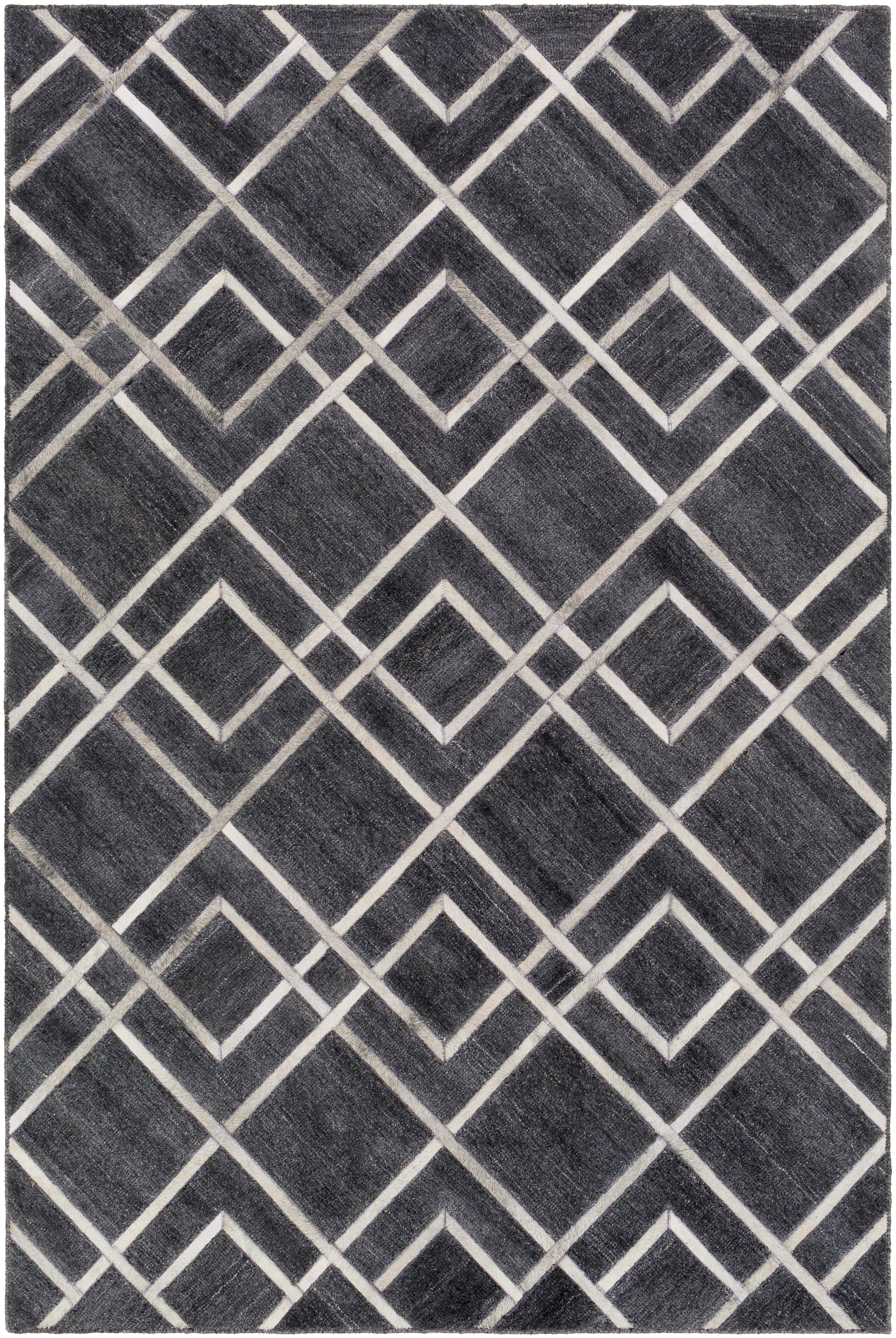 Eloquent 36 X 24 inch Black Rug in 2 x 3, Rectangle