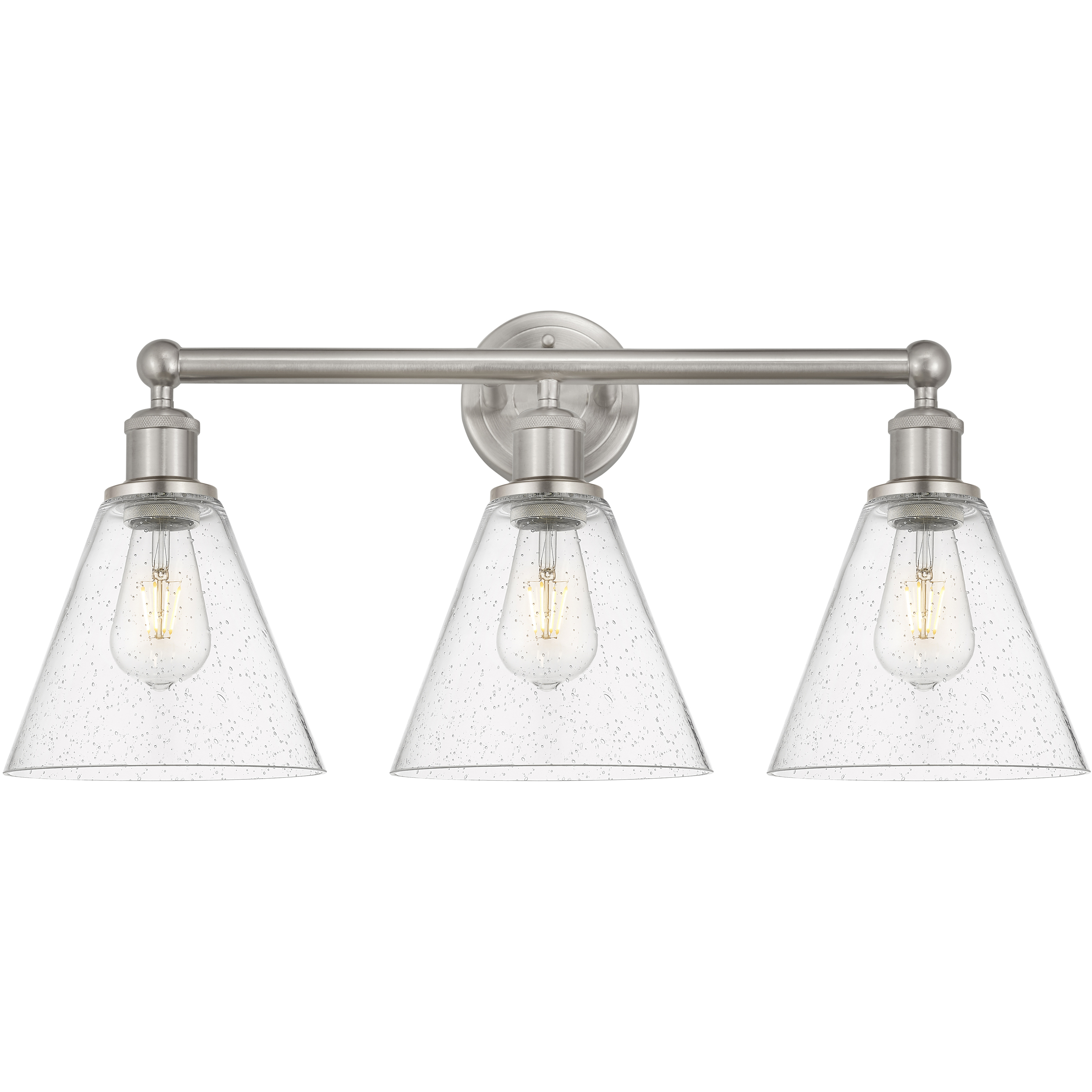 Berkshire 3 Light 26 inch Satin Nickel Bath Vanity Light Wall Light in Seedy