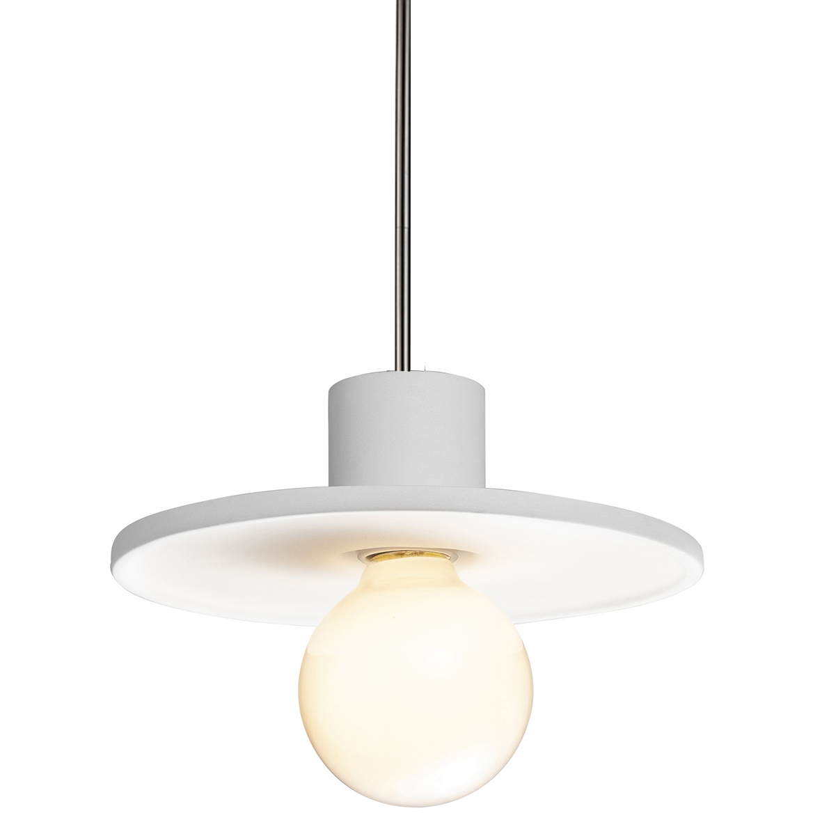 Radiance 1 Light 8 inch Matte Black Pendant Ceiling Light in Black Cord
