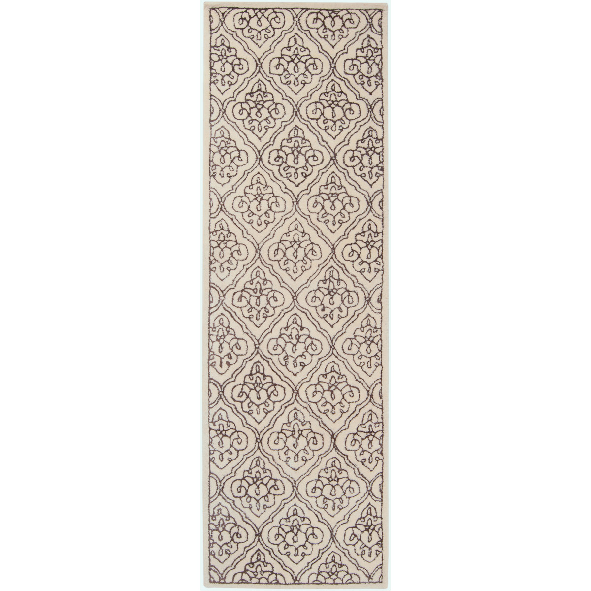 Modern Classics 96 X 30 inch Khaki, Dark Brown Rug