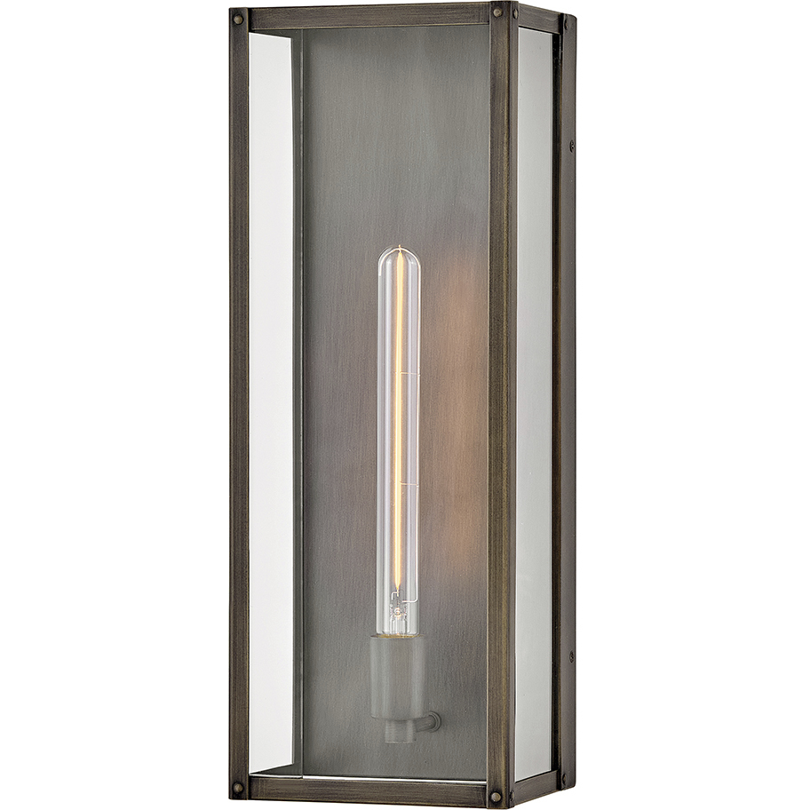 Estate Series Max 1 Light 20 inch Burnished Bronze Outdoor Wall Mount Lantern