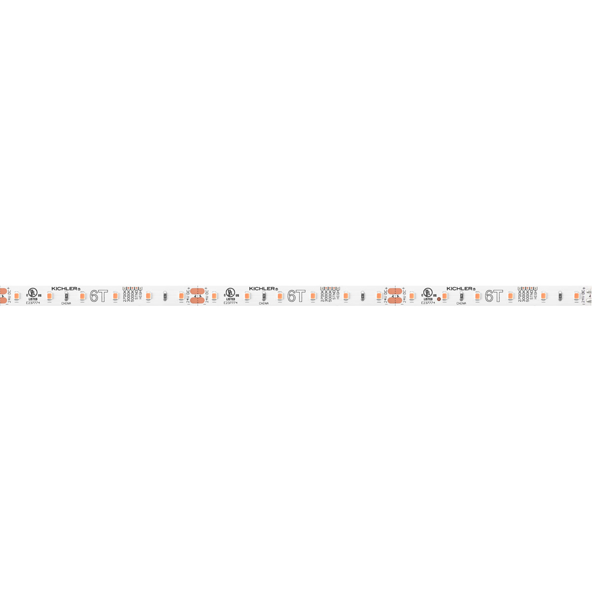 6Tl Dry Tape 24V White Material (Not Painted) 2700K 1200 inch 24V LED Dry Tape