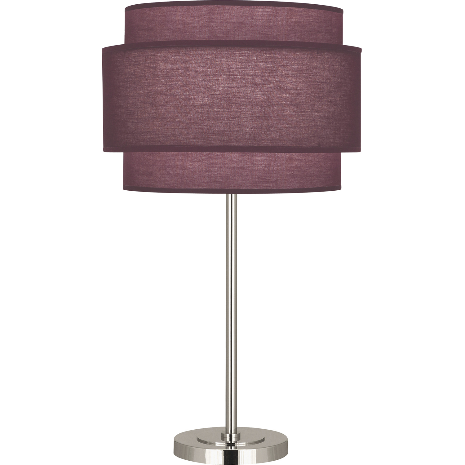 Decker 28.75 inch 150 watt Polished Nickel Table Lamp Portable Light in Vintage Wine